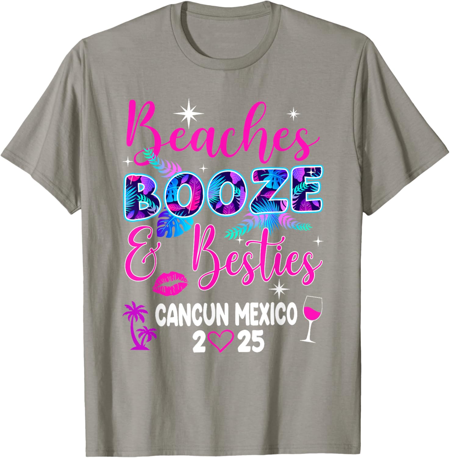 Girls Trip Weekend Cancun T-Shirt for Beaches, Booze, and Besties 2025 - 3