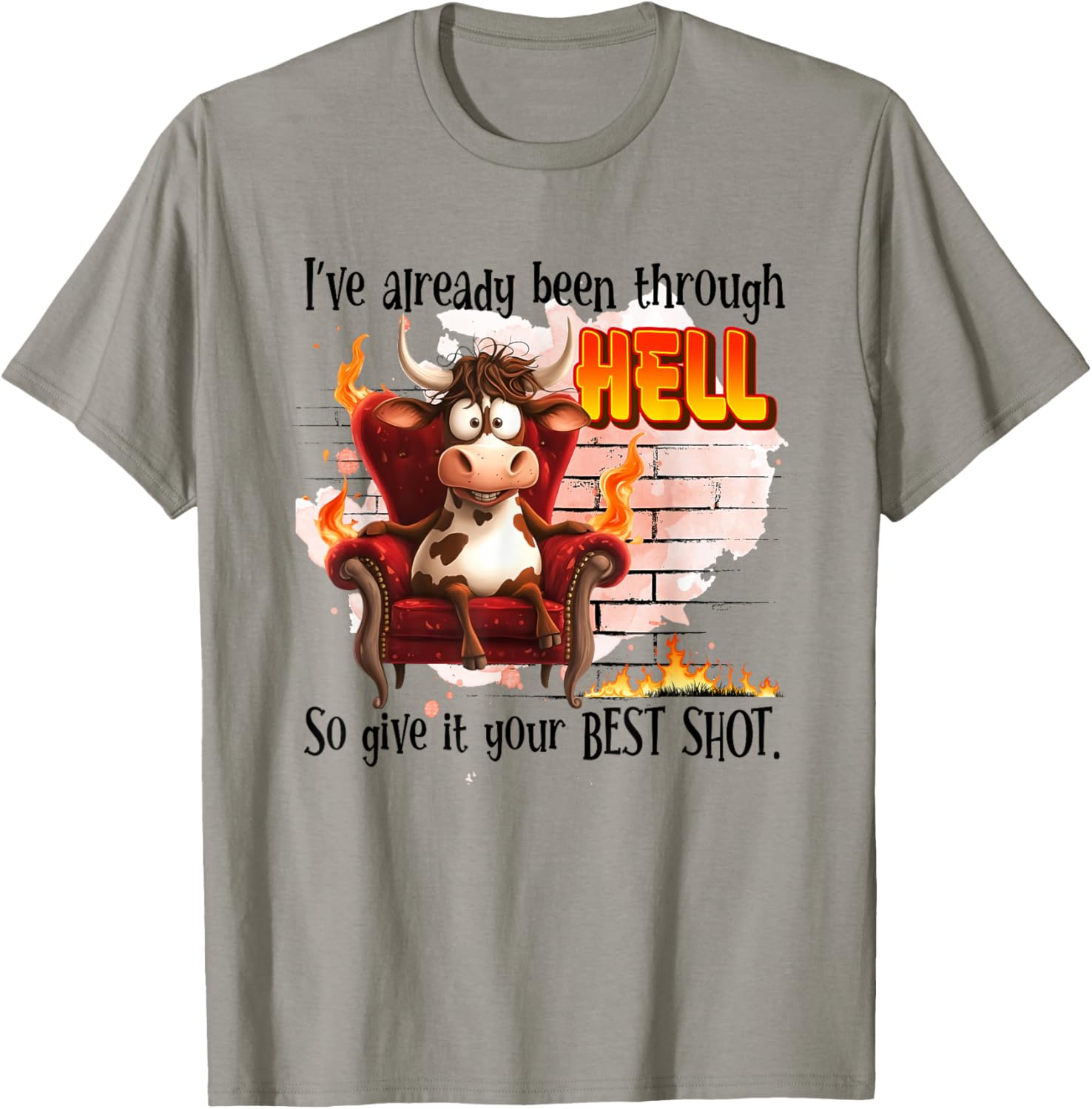 Cow I’ve Already Been Through Hell T-Shirt for Fun and Comfort - 9