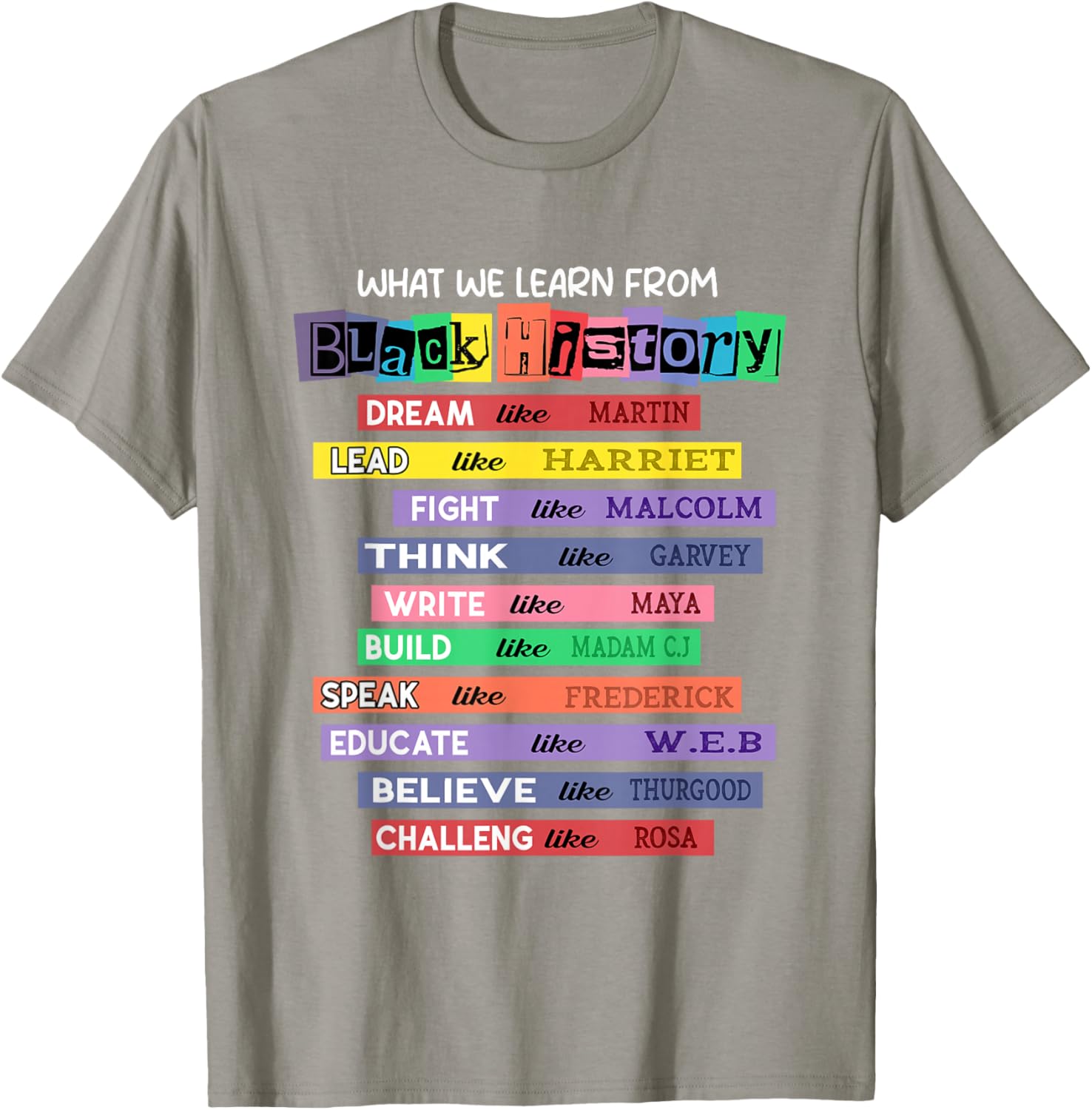 Celebrate Black History Month with Inspired Learning T-Shirt - 15