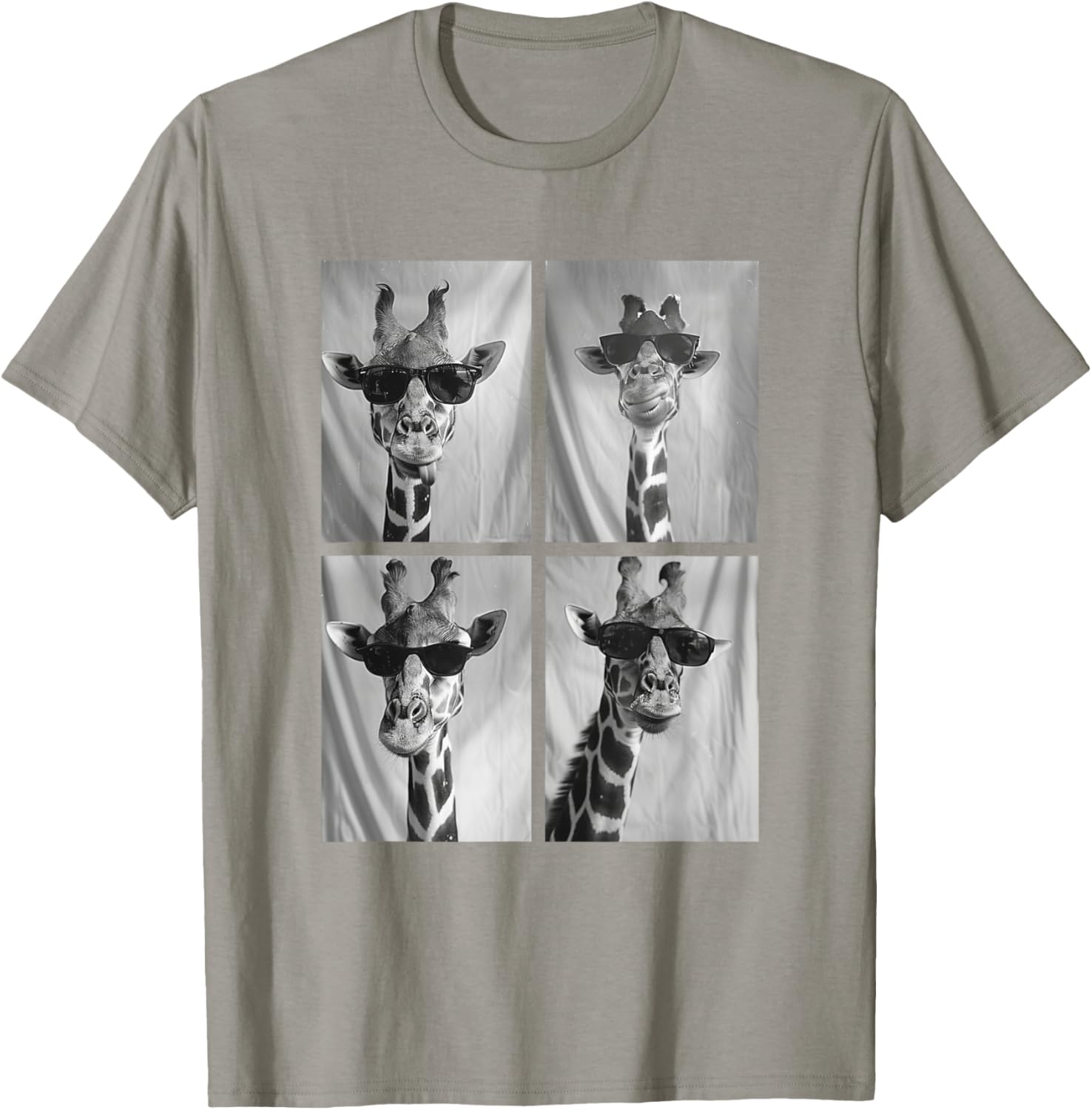 Cute Giraffe in Sunglasses Cool African Hipster T-Shirt for Animal Lovers - 19