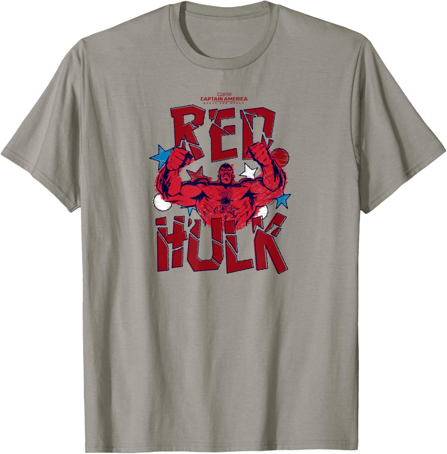 Captain America Brave New World Red Hulk Scribble T-Shirt for Fans - 4
