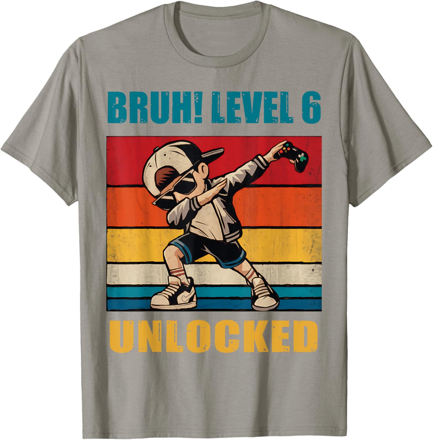 Cool Dabbing Gamer T-Shirt for 6 Year Old Birthday Celebration - 17