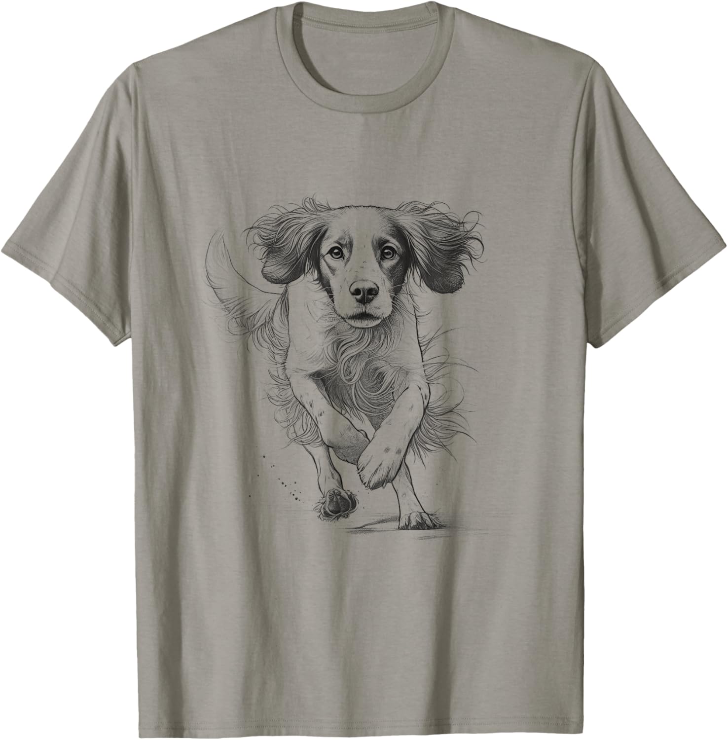 Brittany Spaniel Running T-Shirt for Dog Lovers - Unisex Design - 9