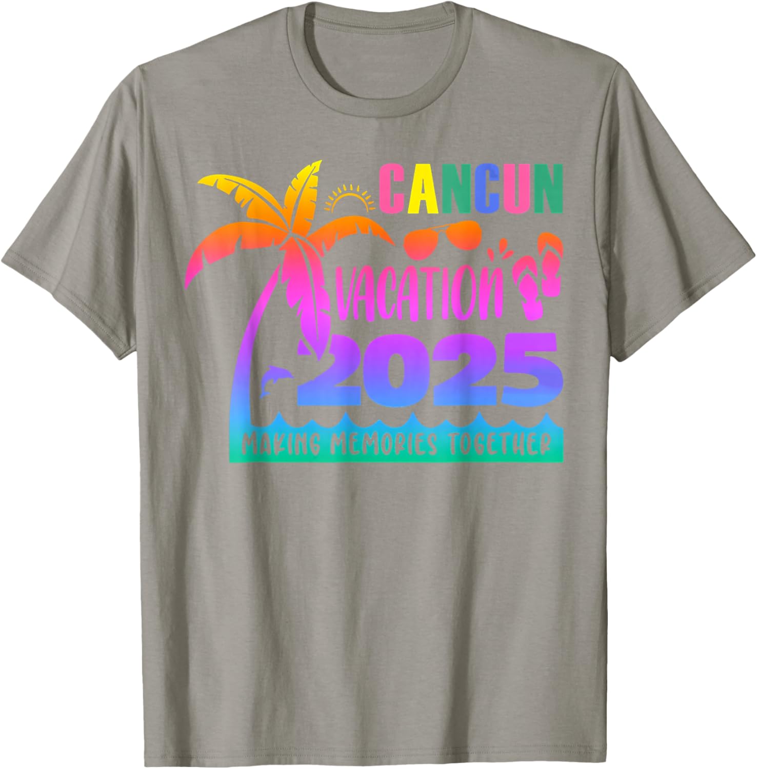 Cancun Vacation 2025 Summer Memories T-Shirt for Family Fun - 15