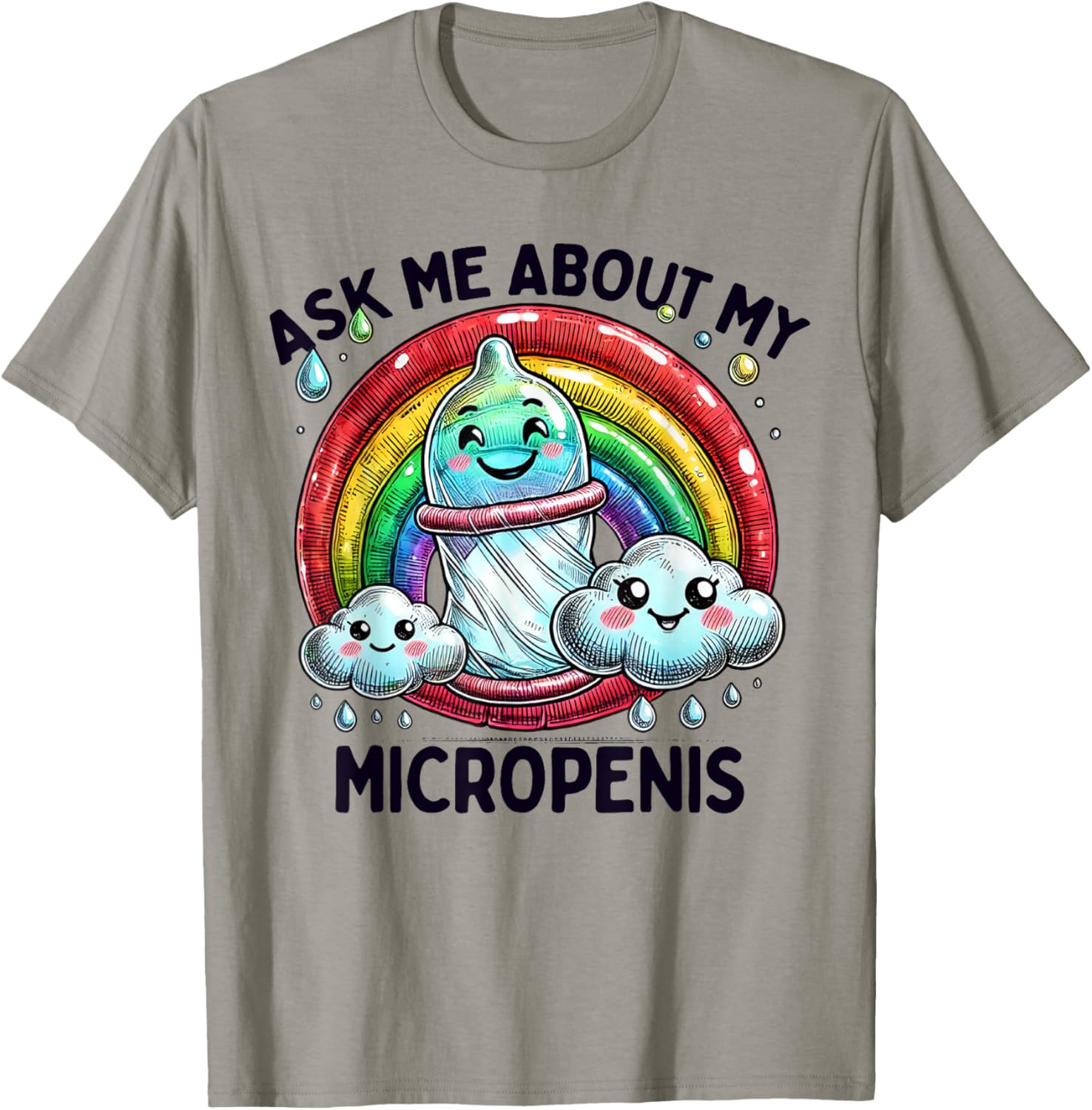 Funny Micropenis T-Shirt for Adults - Humorous Inappropriate Humor Shirt - 7