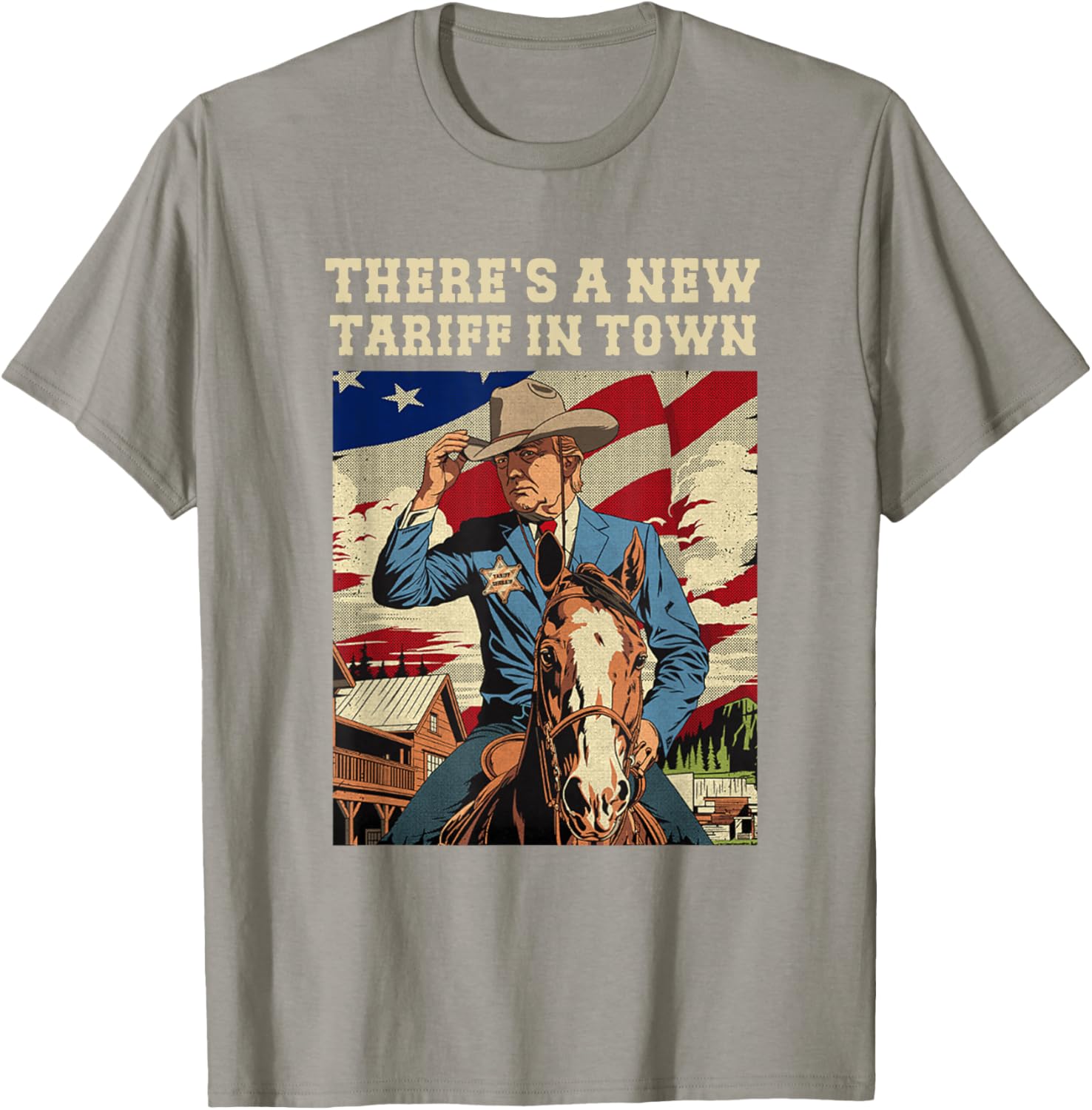 Cool There's A New Tariff In Town T-Shirt for Fun Casual Wear - 6