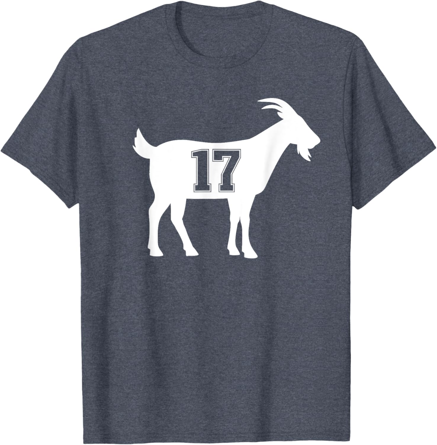 Goat 17 G.O.A.T. Number 17 Goat T-Shirt for Sports Fans and Casual Wear - 5