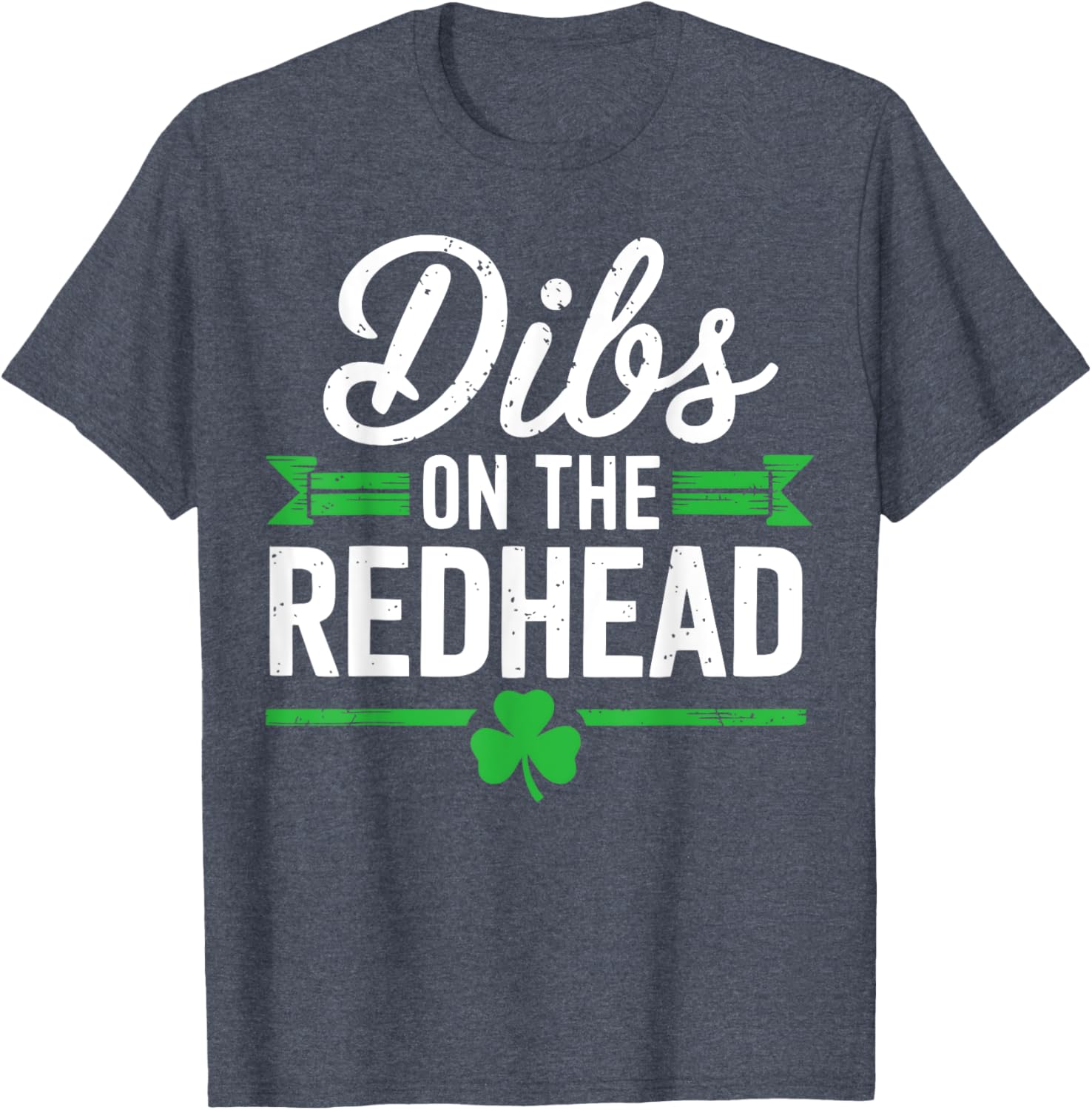 Funny St Patrick's Day Dibs On The Redhead Shamrock T-Shirt for Fun Celebrations - 3