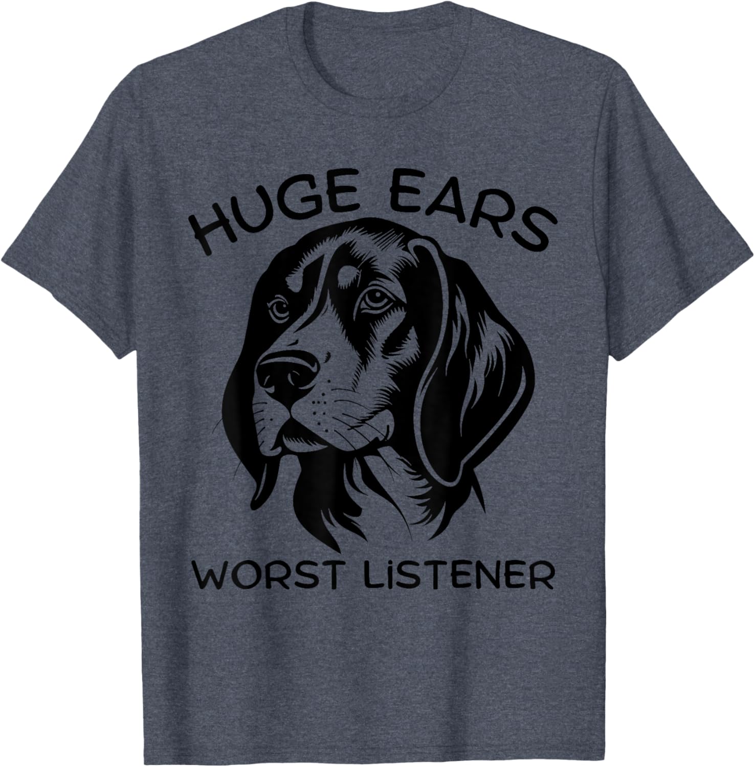 Funny Beagle Dog T-Shirt for Men and Women with Huge Ears and Attitude - 8