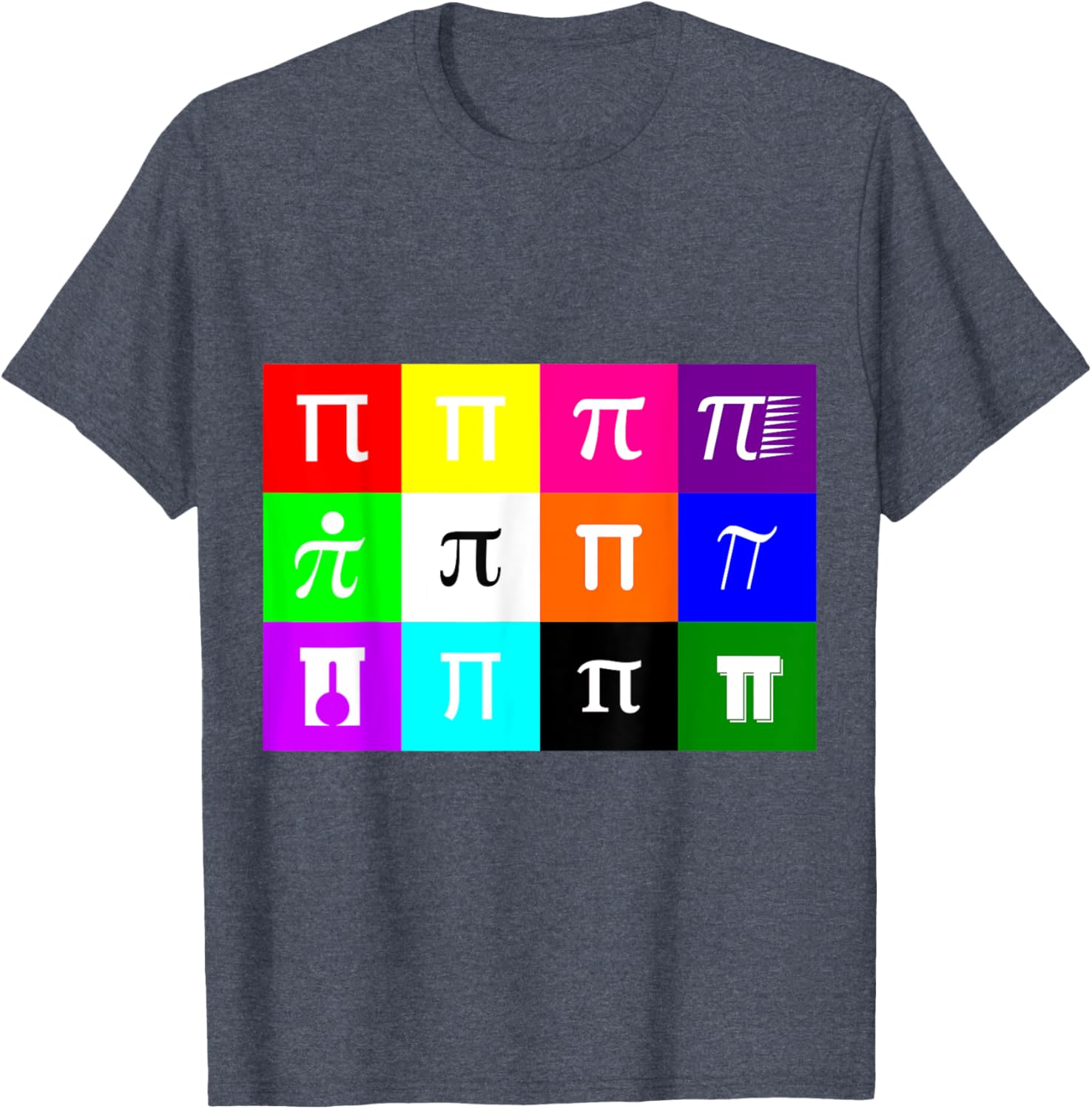 Colorblock Happy Pi Day T-Shirt for Math Geometry Nerds and Geeks - 23