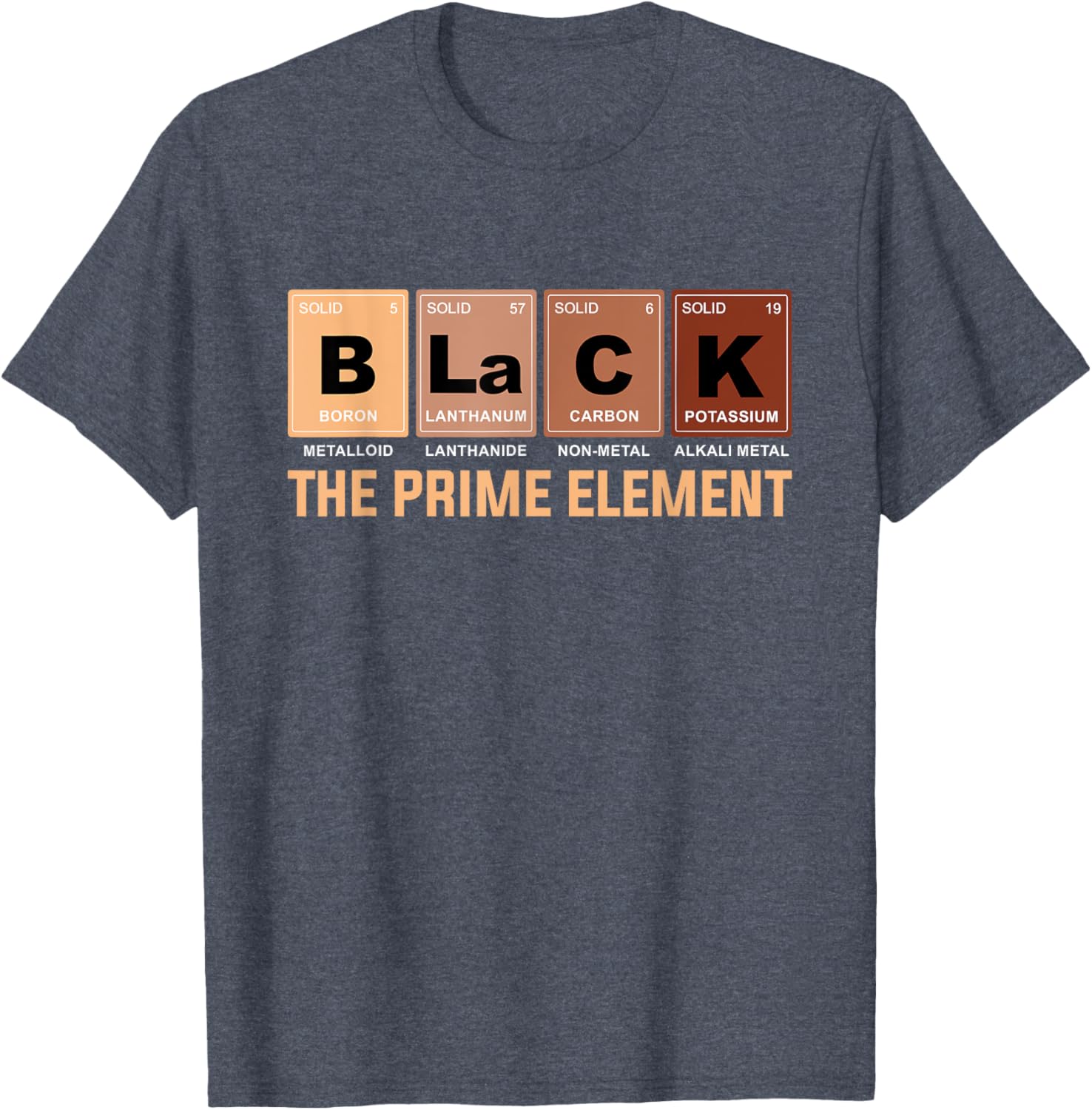 Celebrate Black History Month with the Prime Element Periodic Table T-Shirt - 7