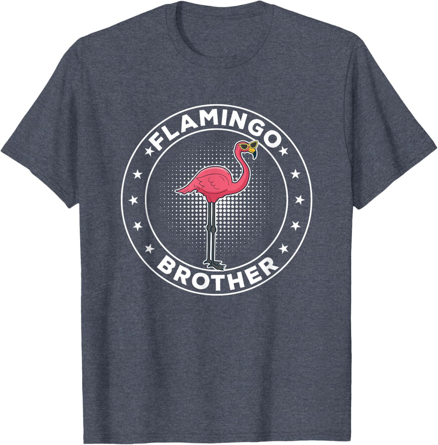 Cute Pink Flamingo Brother T-Shirt for Fun Family Outings - 3
