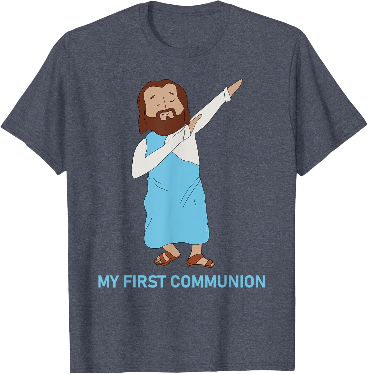 Funny Dabbing Jesus T-Shirt for First Communion - Catholic Gift - 16