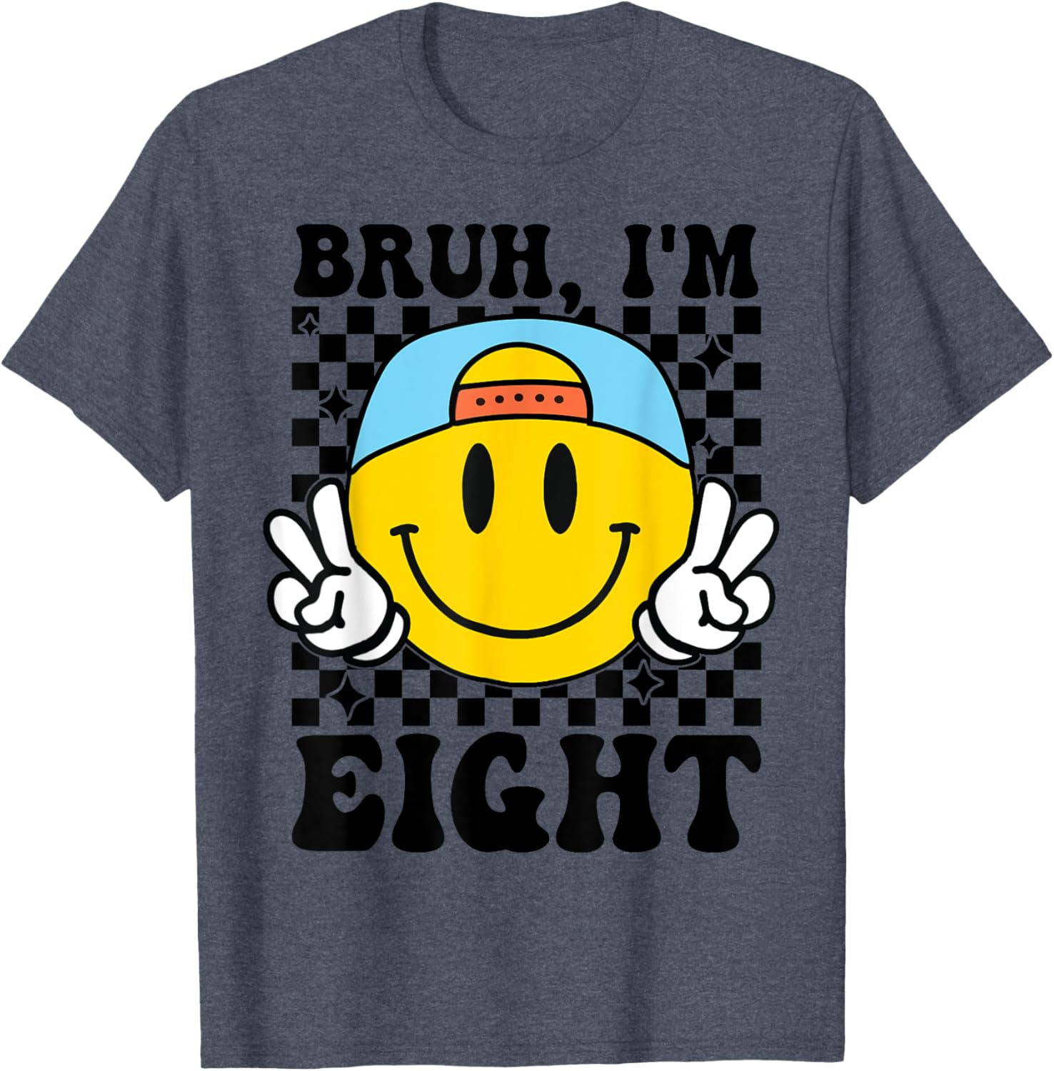 Groovy 8th Birthday T-Shirt for Boys and Girls Fun Gift Idea - 4