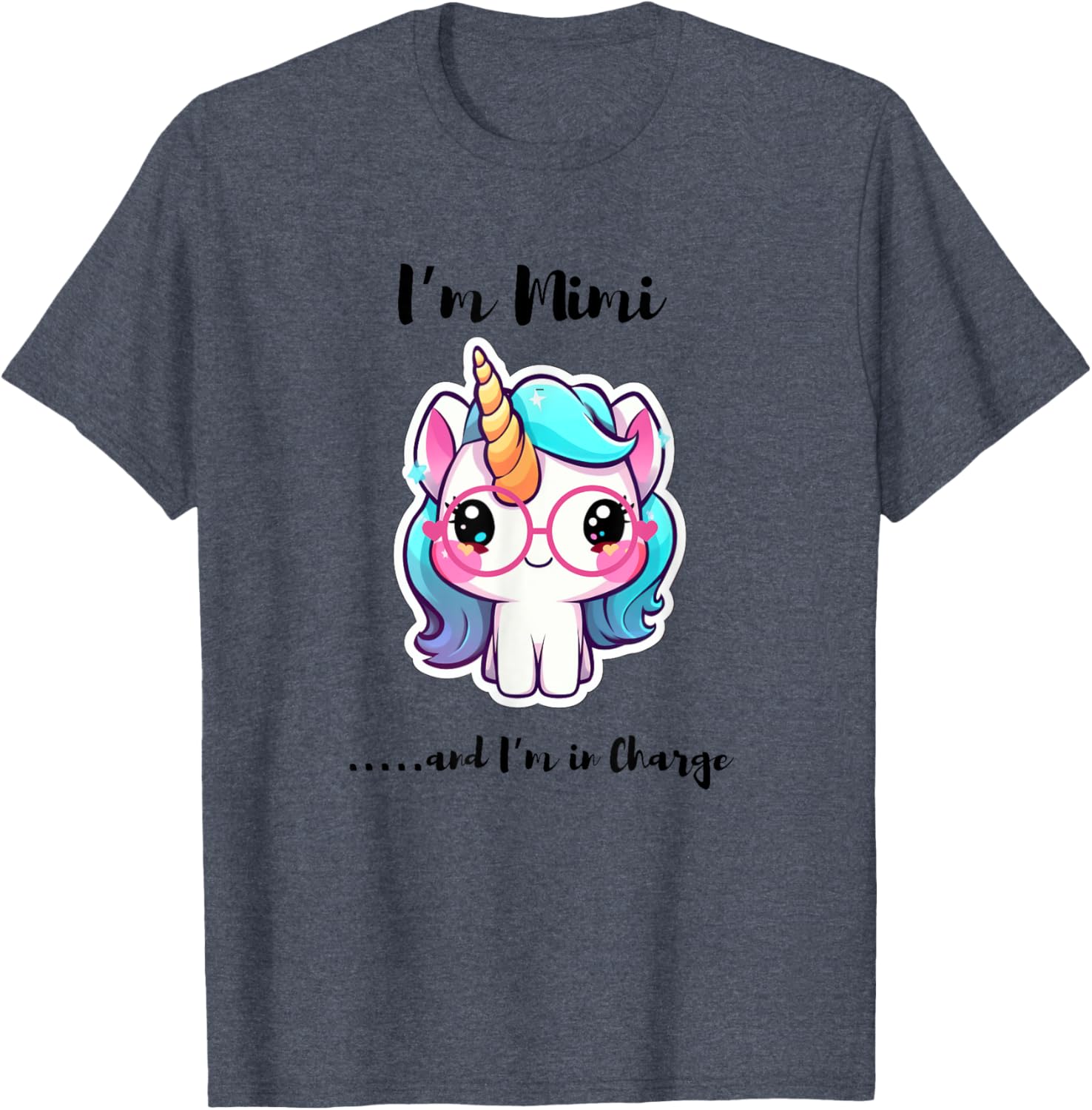 Funny I'm Mimi and I'm in Charge Unicorn T-Shirt for Kids and Adults - 2