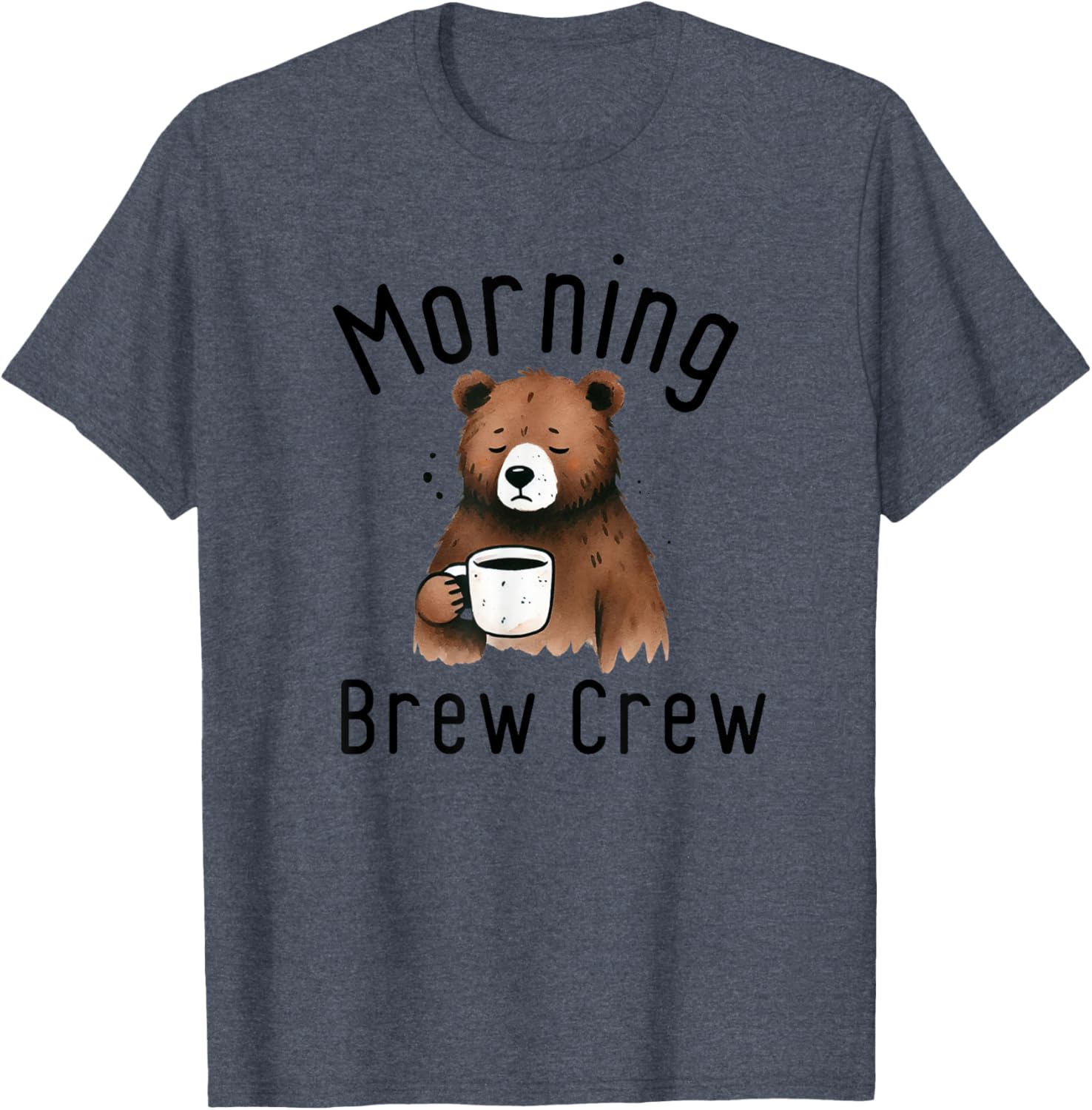 Funny Coffee Lovers Cute Bear T-Shirt for Morning Brew Enthusiasts - 7