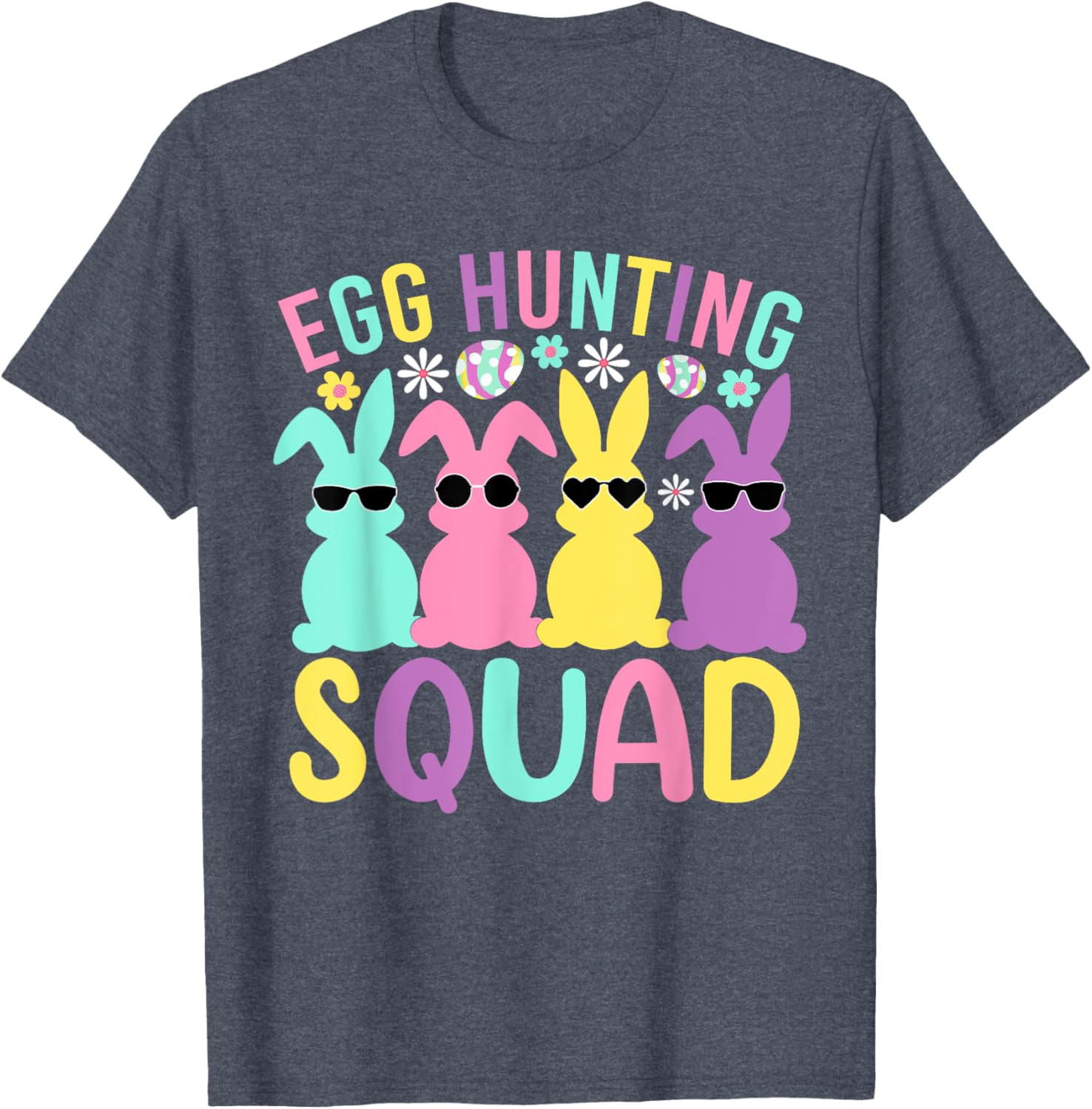 Egg Hunting Squad Family Bunny T-Shirt for Happy Easter Celebrations - 13