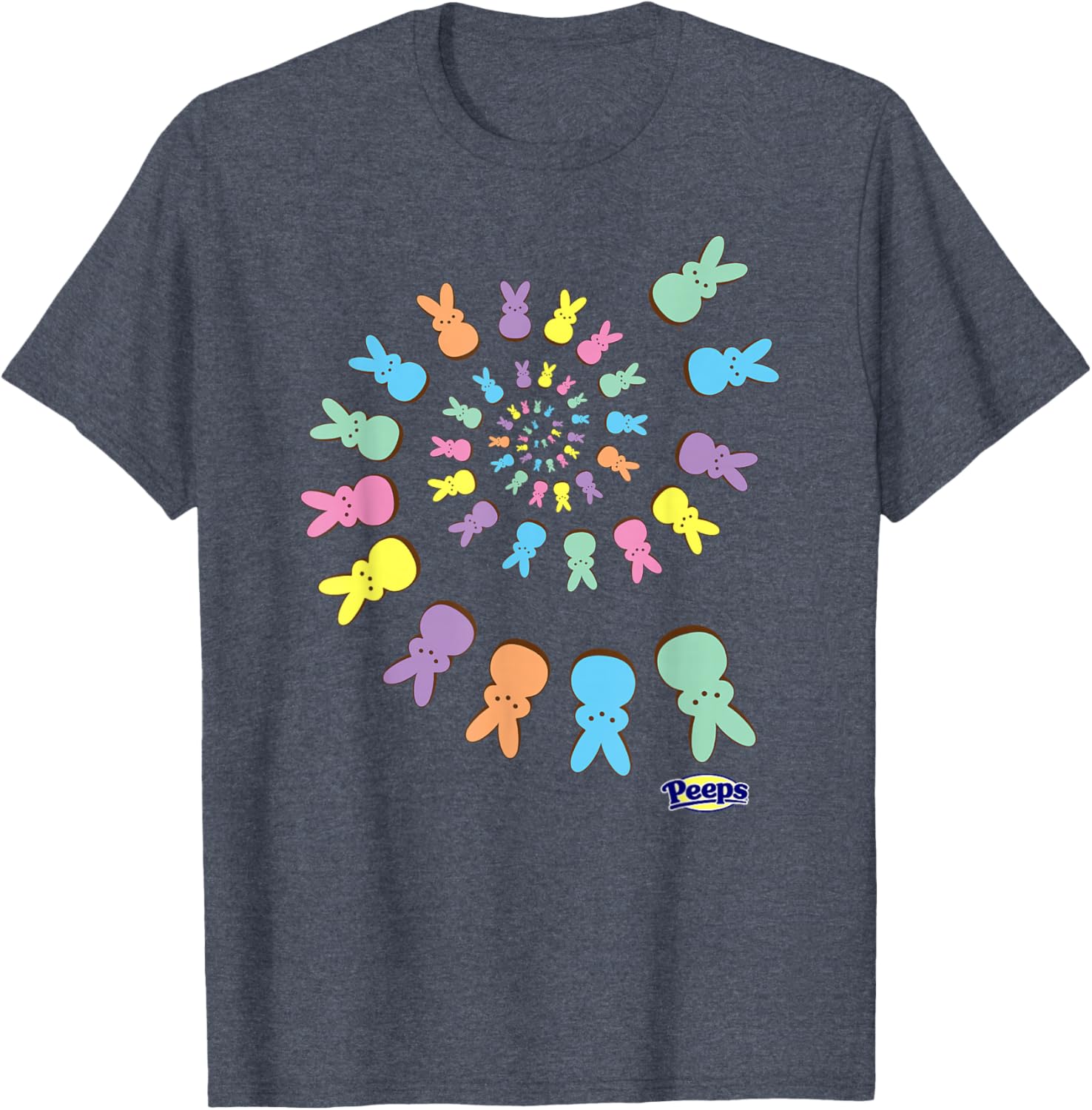 Colorful Peeps Easter T-Shirt with Sugary Bunnies Design for Fun Celebrations - 8