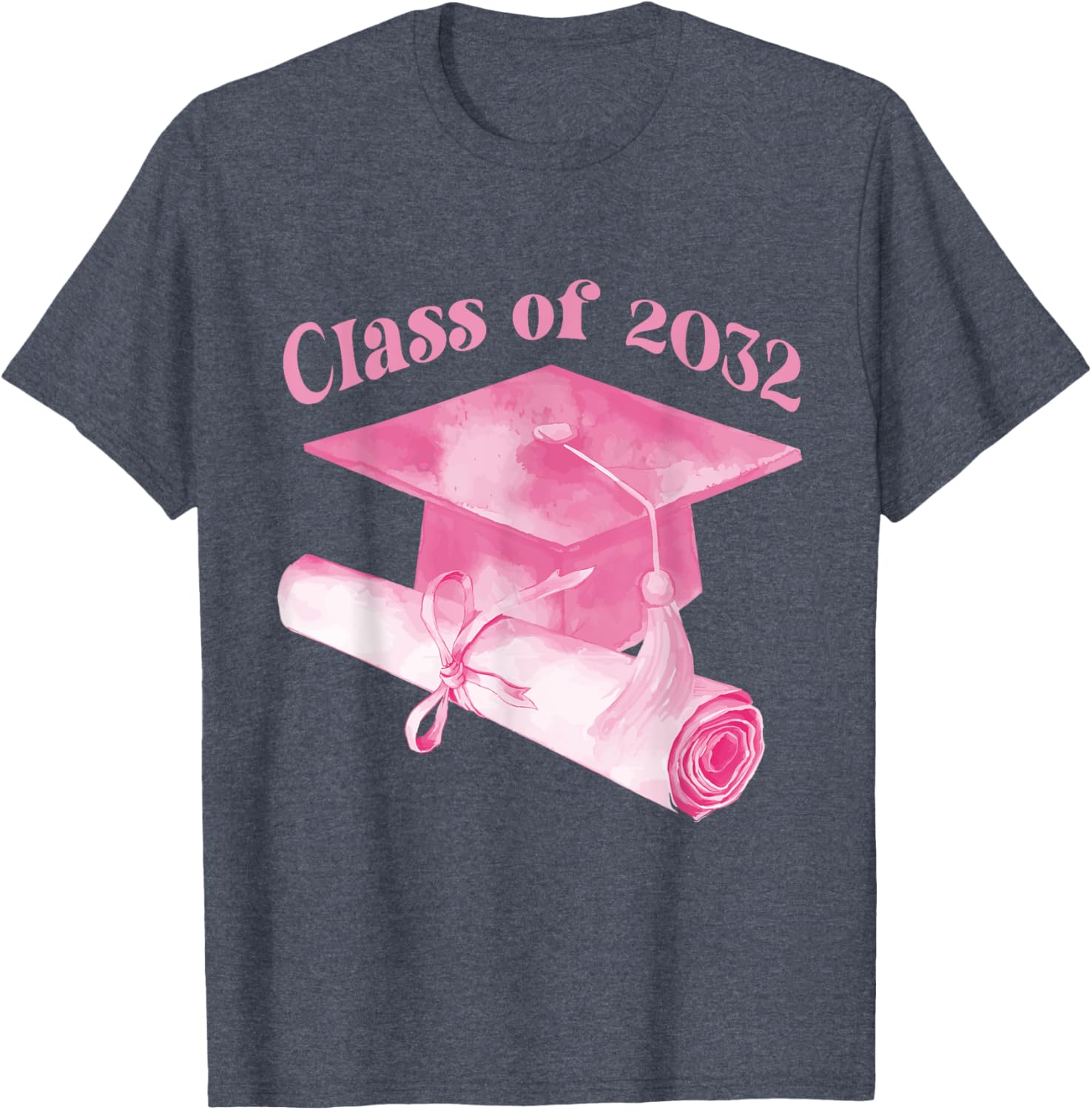 Class of 2032 Graduation Cap T-Shirt for Back to School Fun - 12