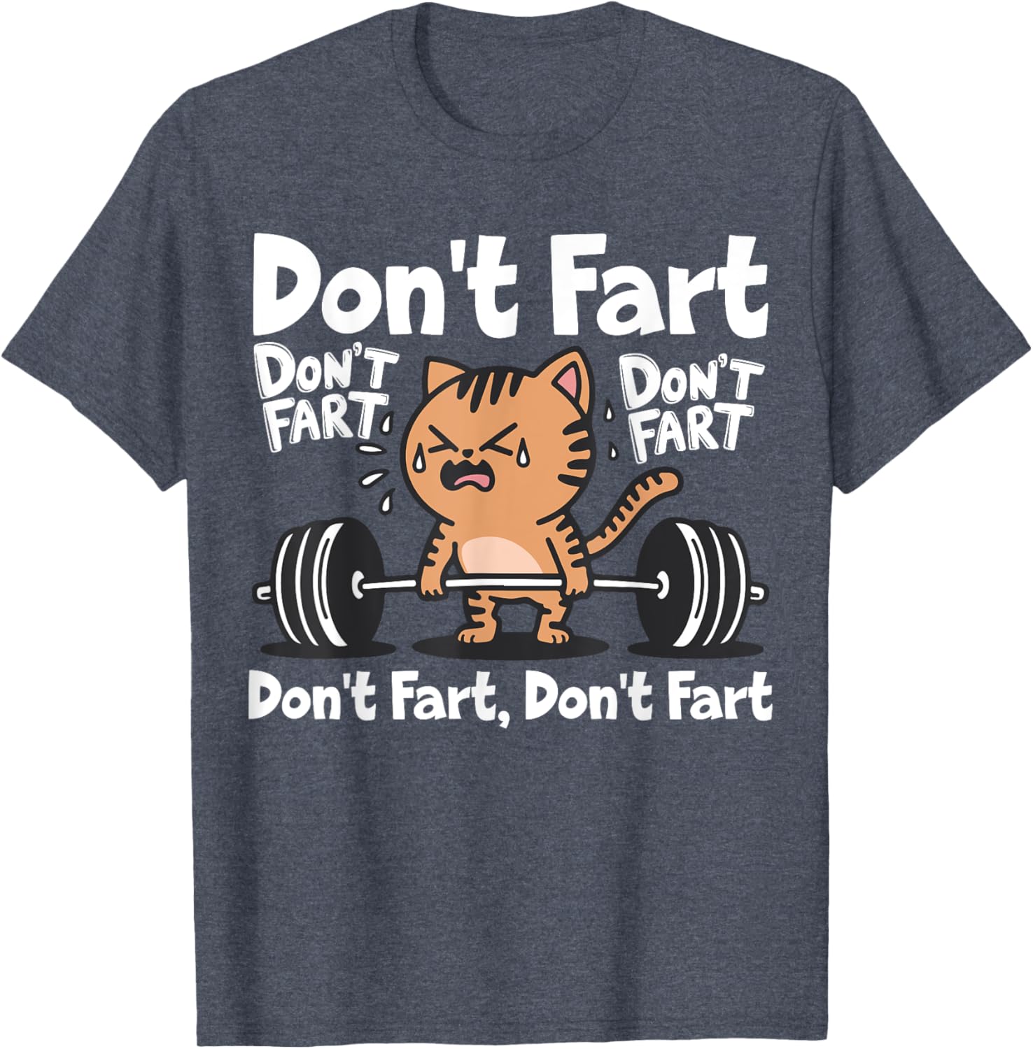 Funny Cat Workout T-Shirt for Weightlifting Fitness Lovers - 24