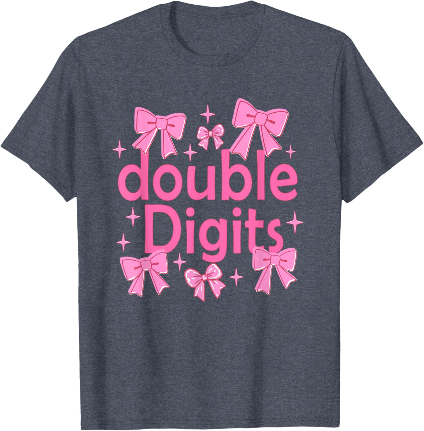 Cute Coquette Bow 10th Birthday T-Shirt for Girls - Perfect Gift for Kids - 17