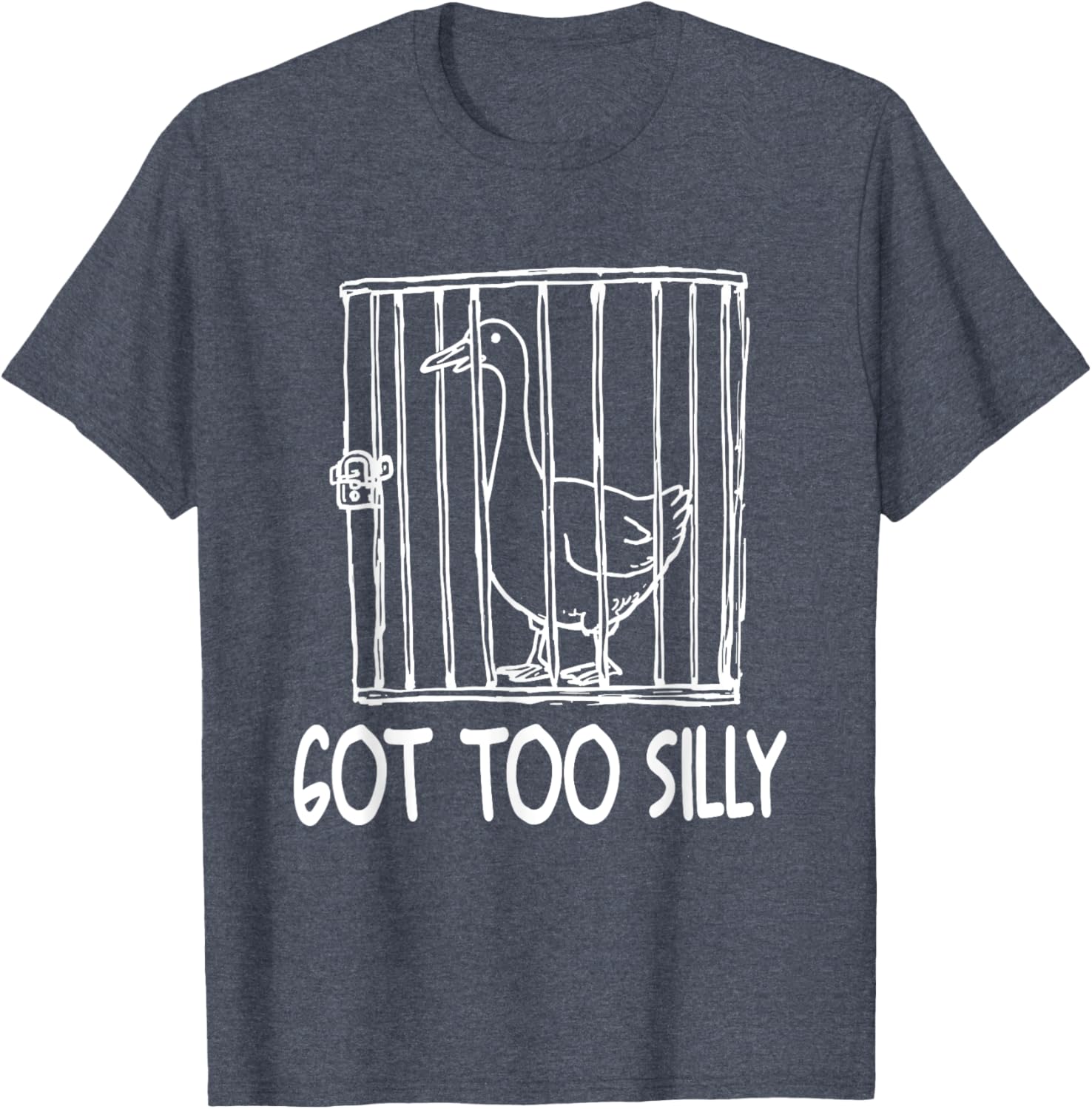 Funny Goose Humor T-Shirt for Animal Lovers - Goose Got Too Silly - 11