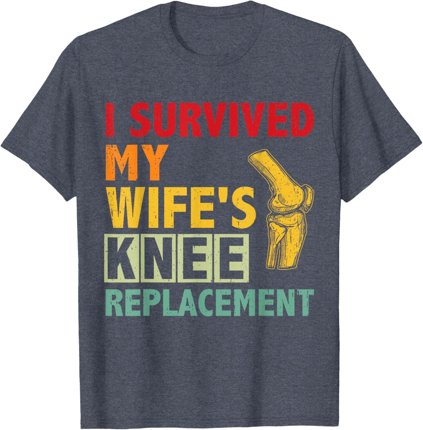 Broken Knee Surgery Recovery T-Shirt for Women - Knee Replacement Care Gear - 6