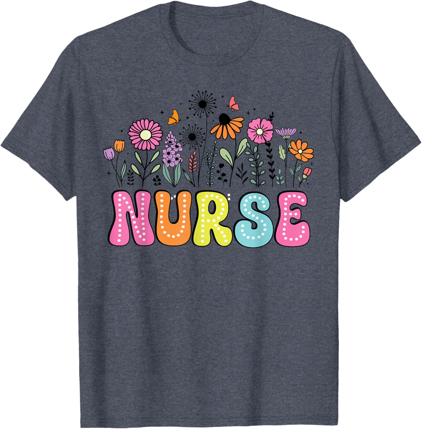 Groovy Nurse Wildflower Floral T-Shirt for Happy Nurse Week 2026 - 4