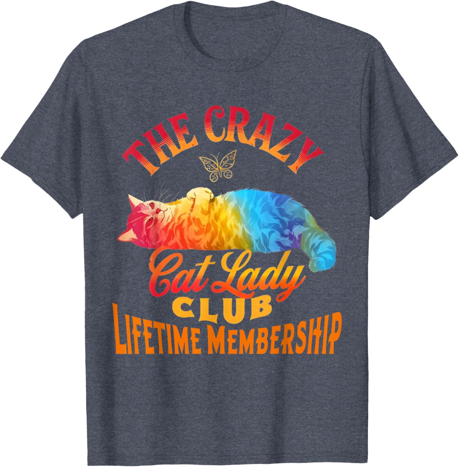 Crazy Cat Lady Club T-Shirt for Cat Lovers - Fun and Stylish Apparel - 2