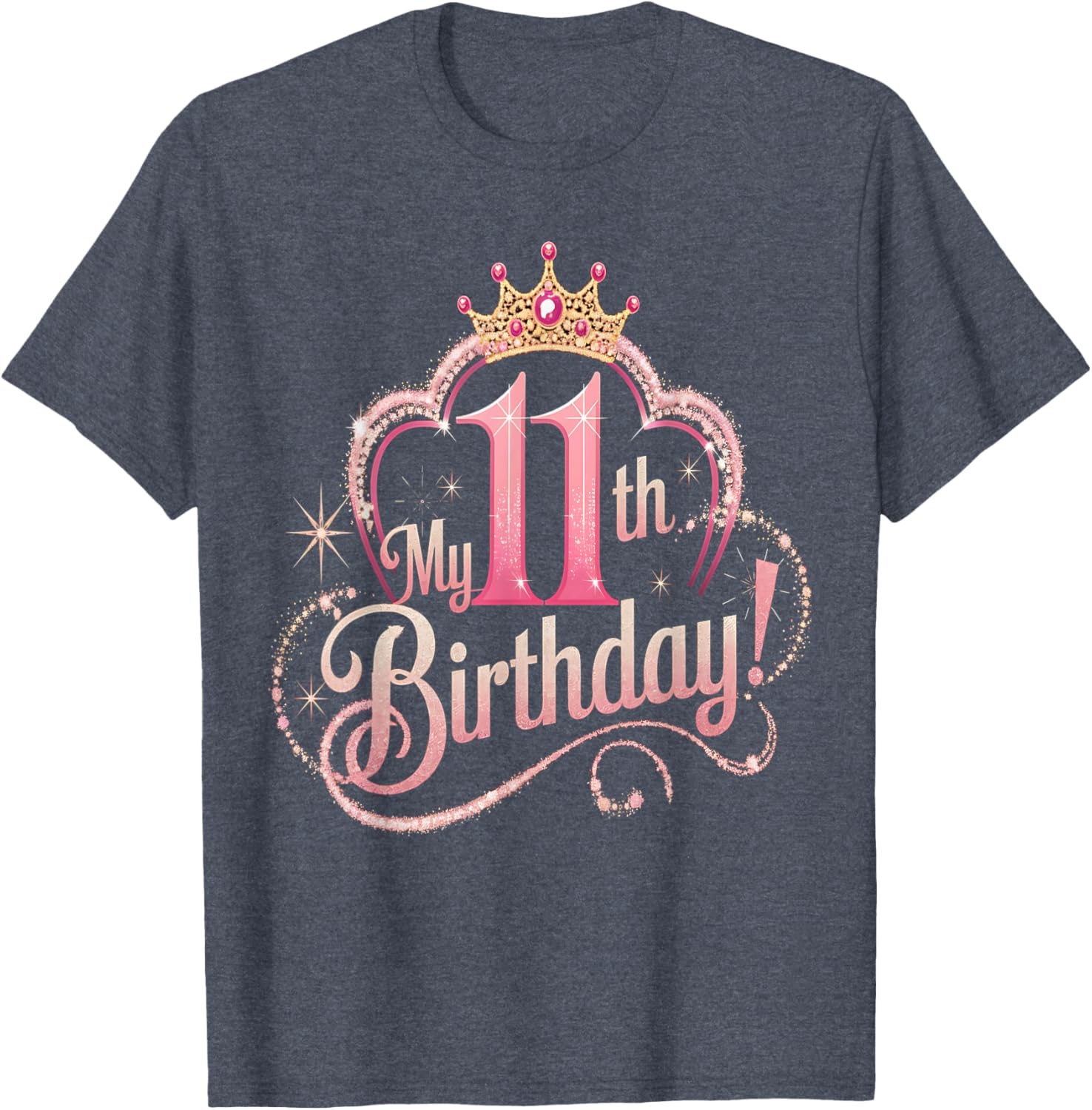 Cute 11th Birthday Shirt for Girls - Fun T-Shirt for Turning 11 - 15