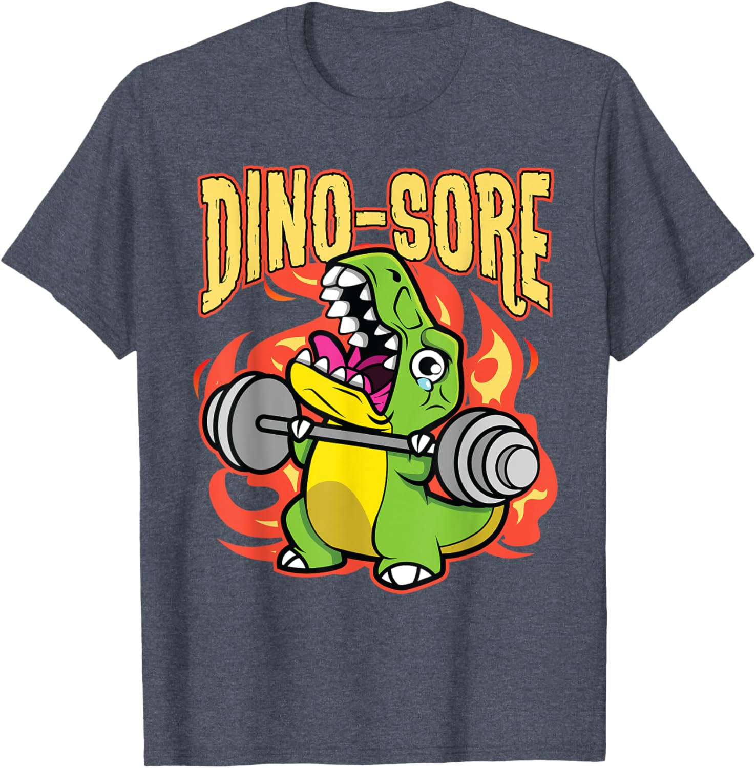 Cute Dinosaur Gym Workout T-Shirt for Fitness Lovers and Lifters - 3