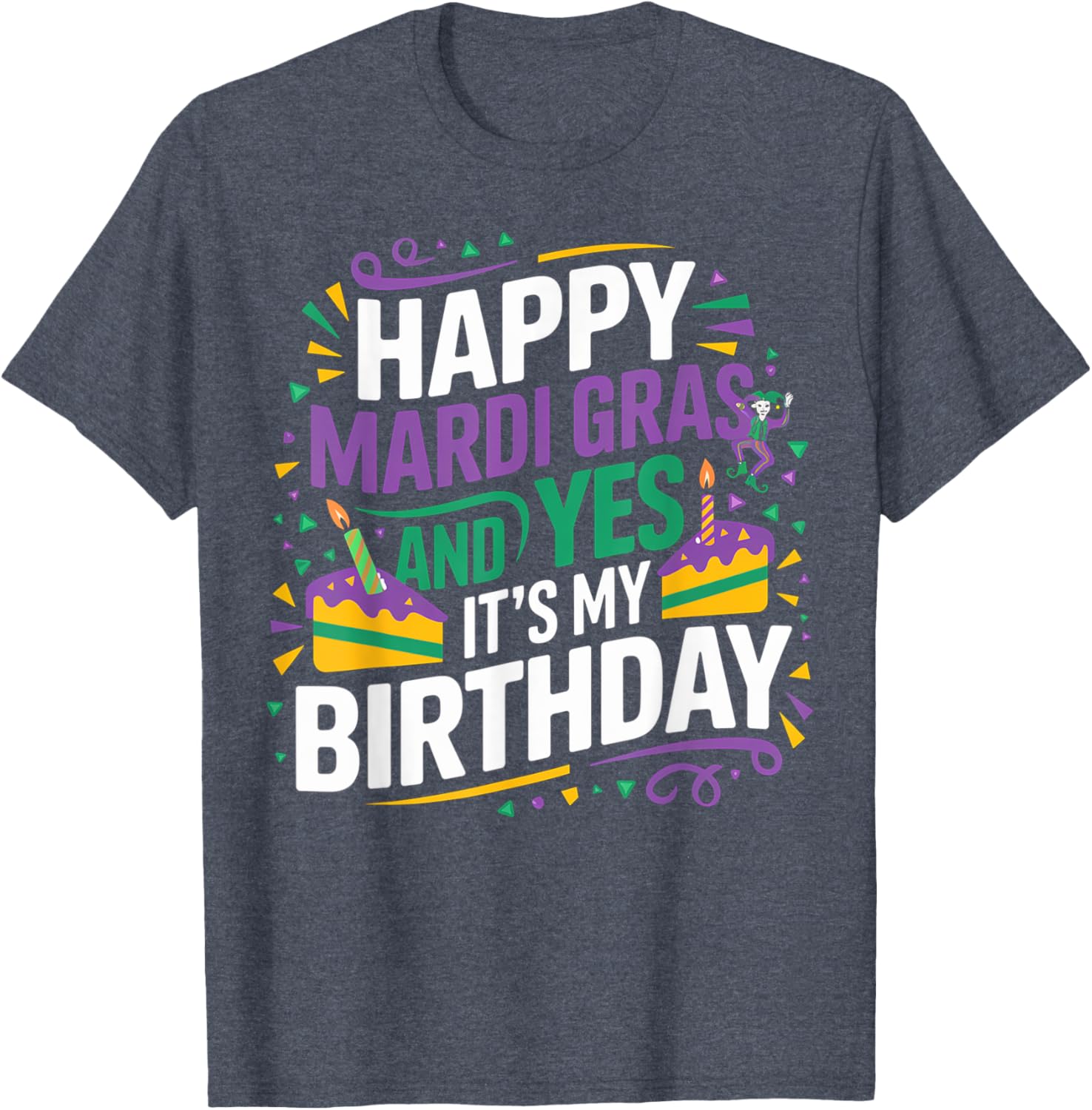 Happy Mardi Gras Birthday Party T-Shirt for Festive Celebrations - 2