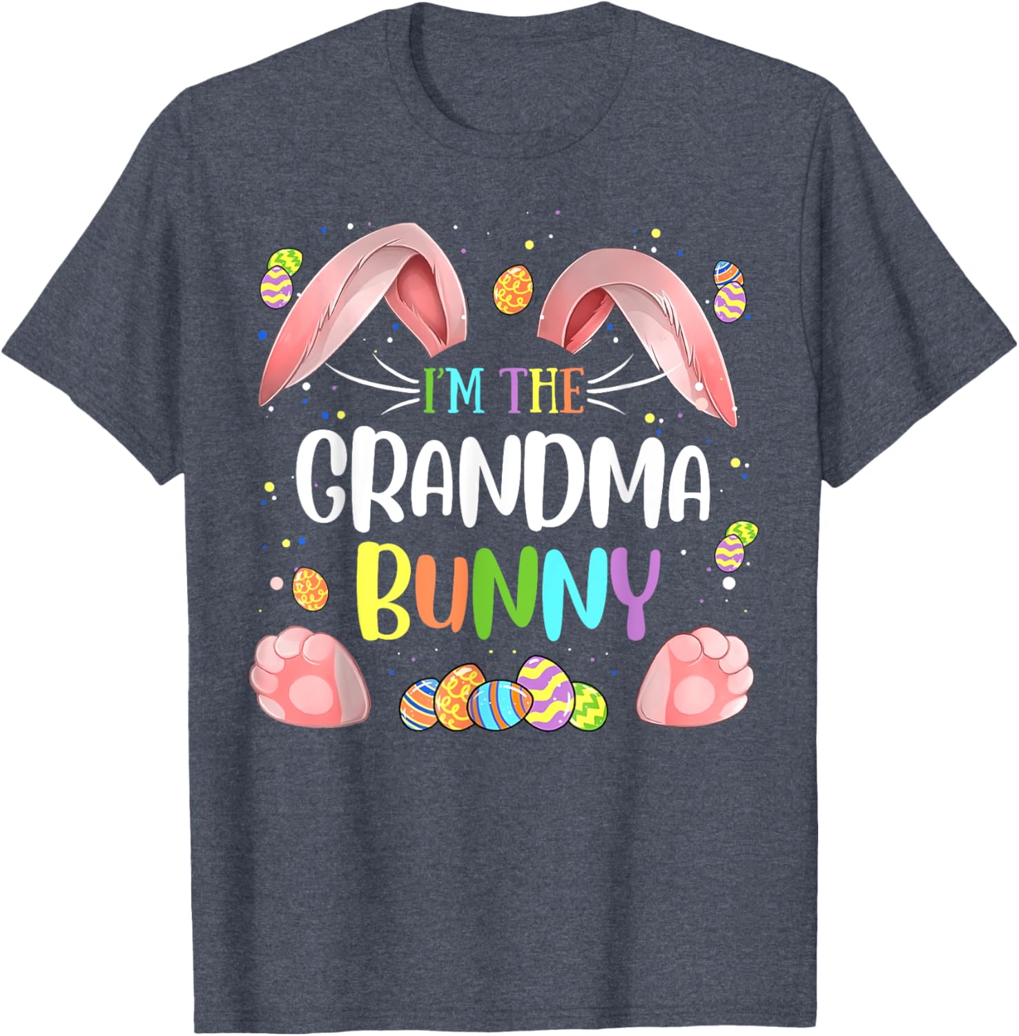 Cute Grandma Bunny Matching Family Easter T-Shirt for Holiday Fun - 4