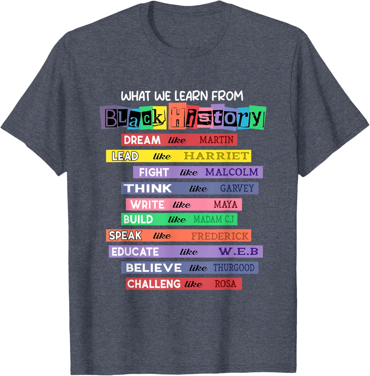 Celebrate Black History Month with Inspired Learning T-Shirt - 9