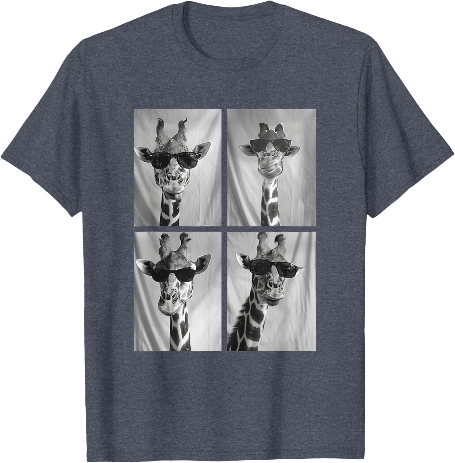 Cute Giraffe in Sunglasses Cool African Hipster T-Shirt for Animal Lovers - 29