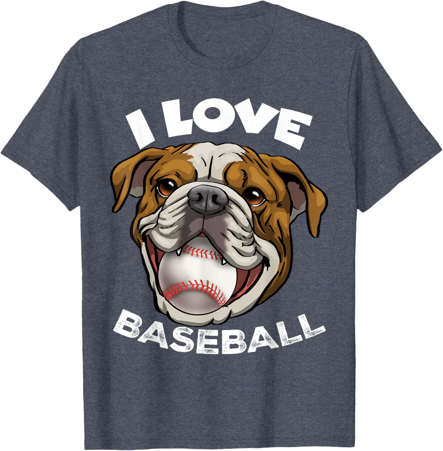 Funny English Bulldog Baseball T-Shirt for Men, Women, and Kids - 3