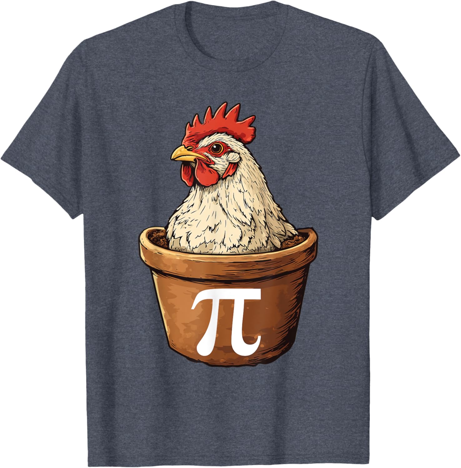 Funny Chicken Pot Pi Math T-Shirt for Math Lovers and Foodies - 11