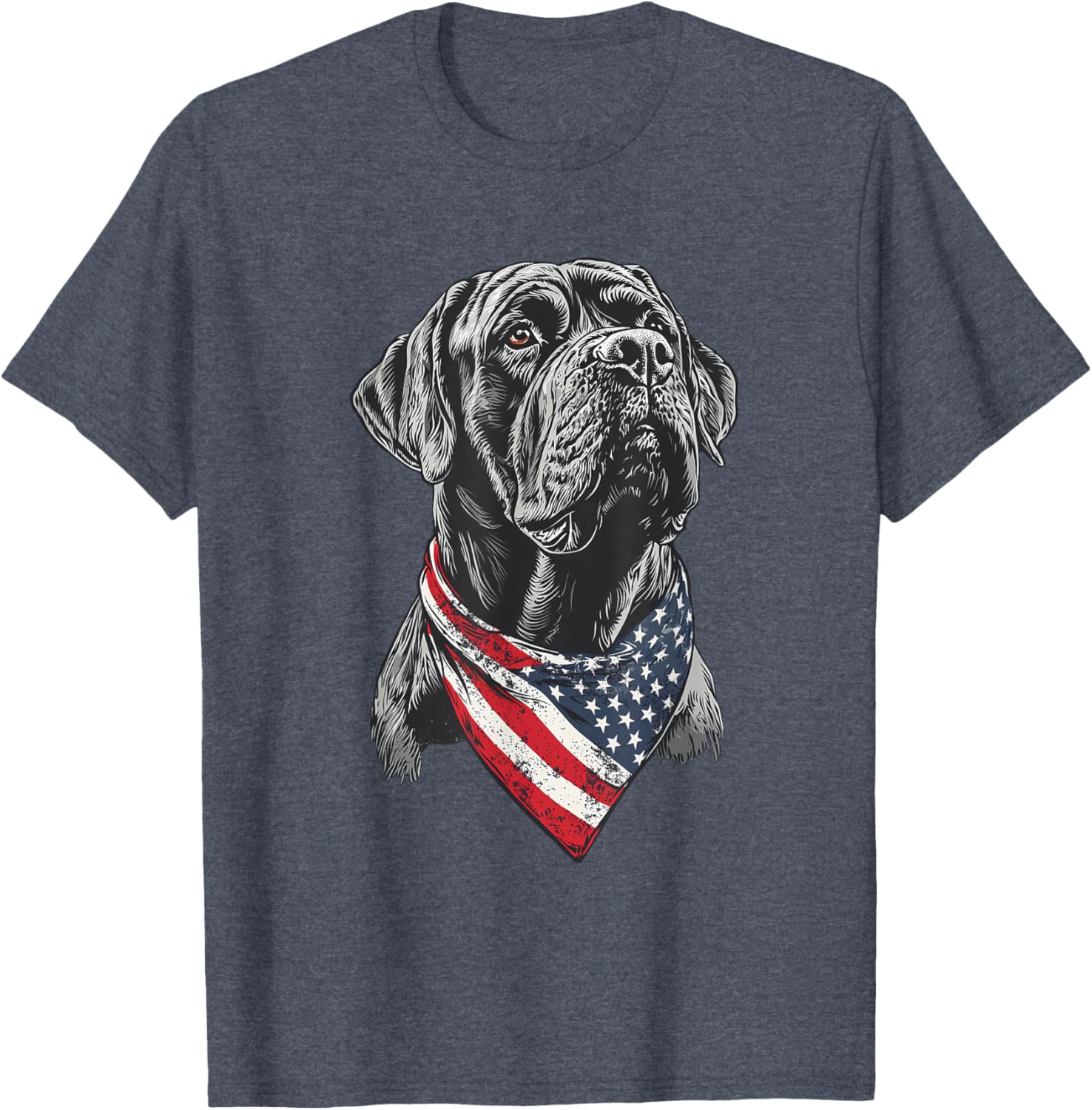 English Mastiff American Flag T-Shirt for Dog Lovers and Patriotism - 17