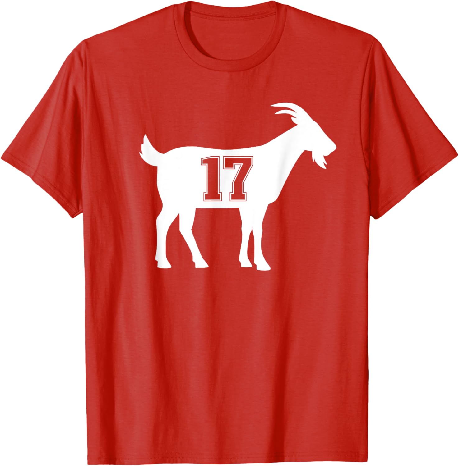 Goat 17 G.O.A.T. Number 17 Goat T-Shirt for Sports Fans and Casual Wear - 4