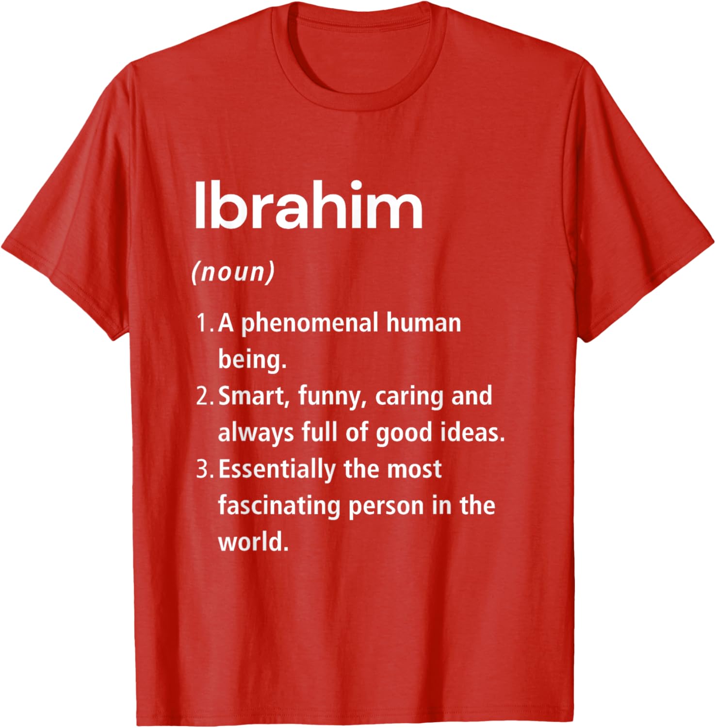 Funny Ibrahim Name Definition T-Shirt for Unique Style & Humor - 10