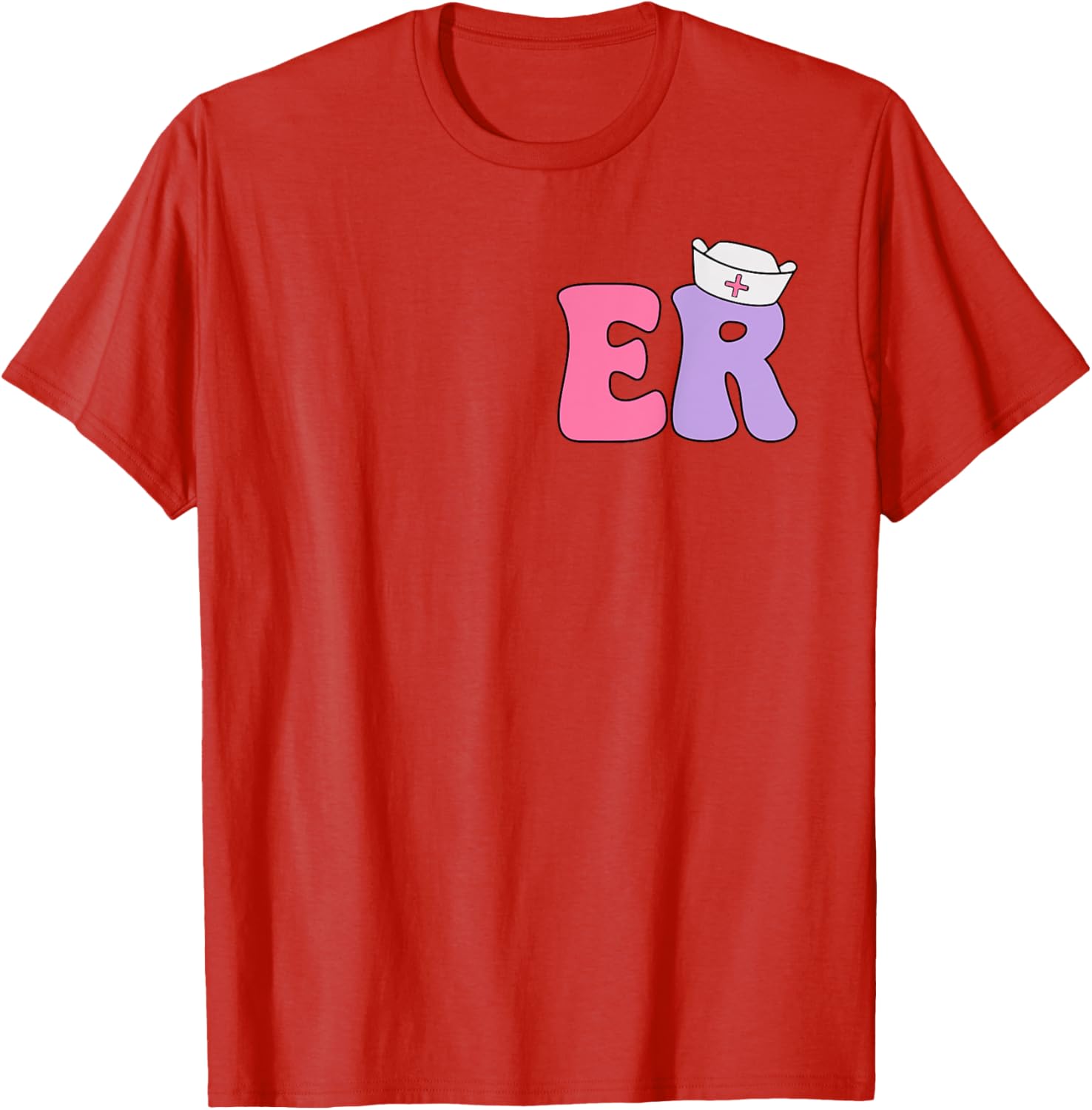 Emergency Nurse T-Shirt for ER Professionals Dual-Sided Design Apparel - 7