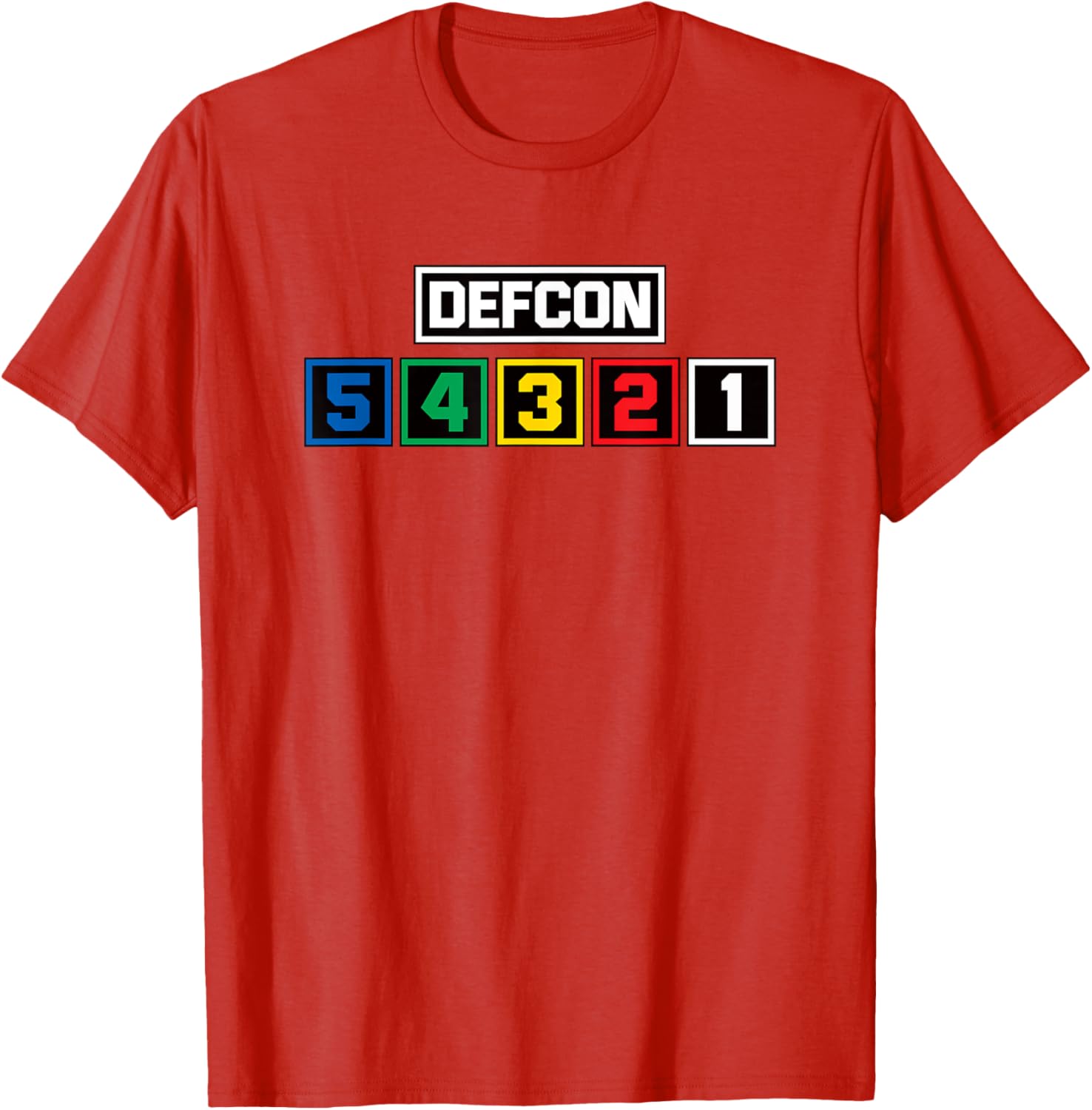 Defcon Alert T-Shirt US Defense Readiness Condition Light Meter Design - 19
