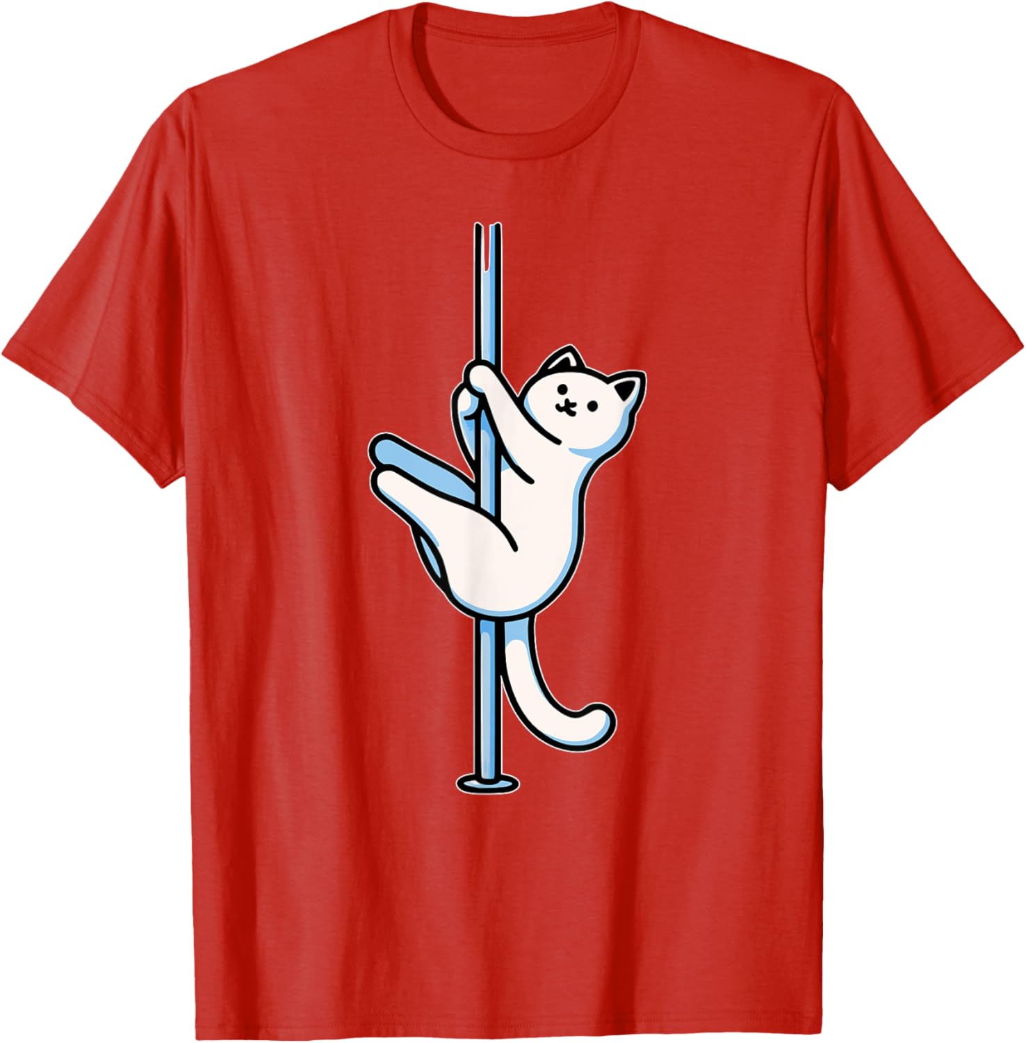 Funny Cat Pole Dancer T-Shirt Adorable Gift for Cat Lovers-Unisex Design - 18