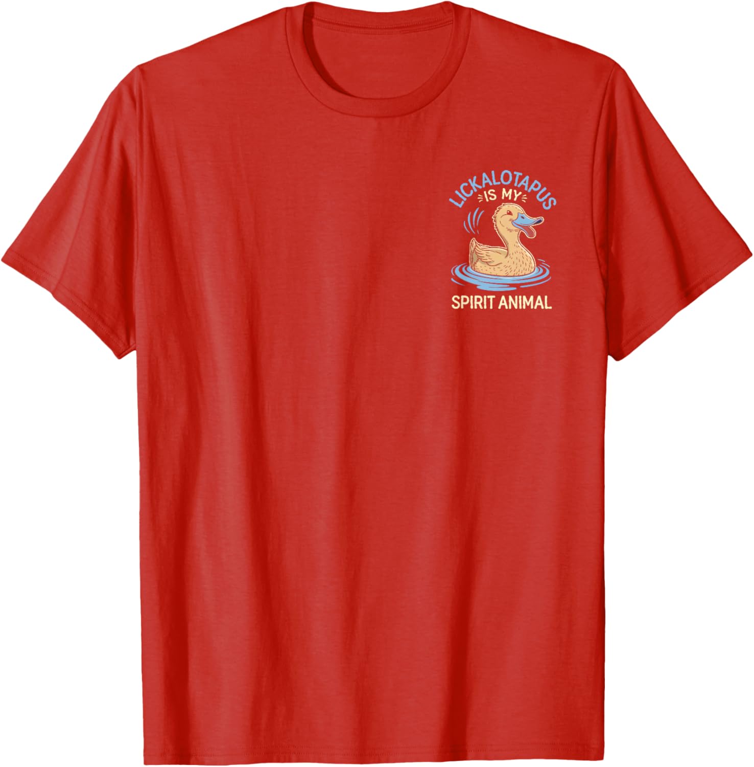 Funny Lickalotapus Spirit Animal T-Shirt for Meme Lovers and Friends - 1