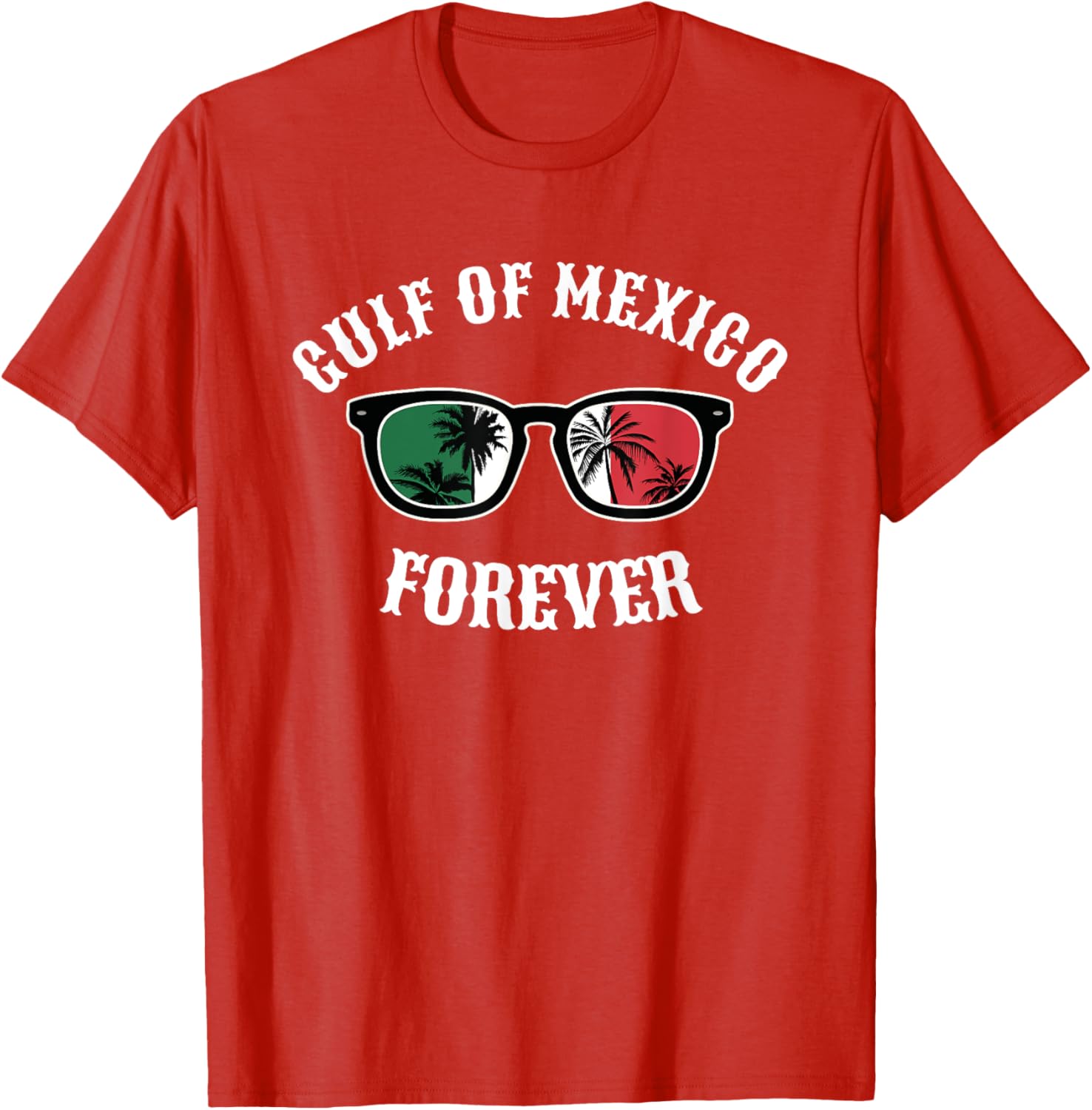 Gulf of Mexico Pride Mexican Flag Beach T-Shirt for Fun Summer Days - 22