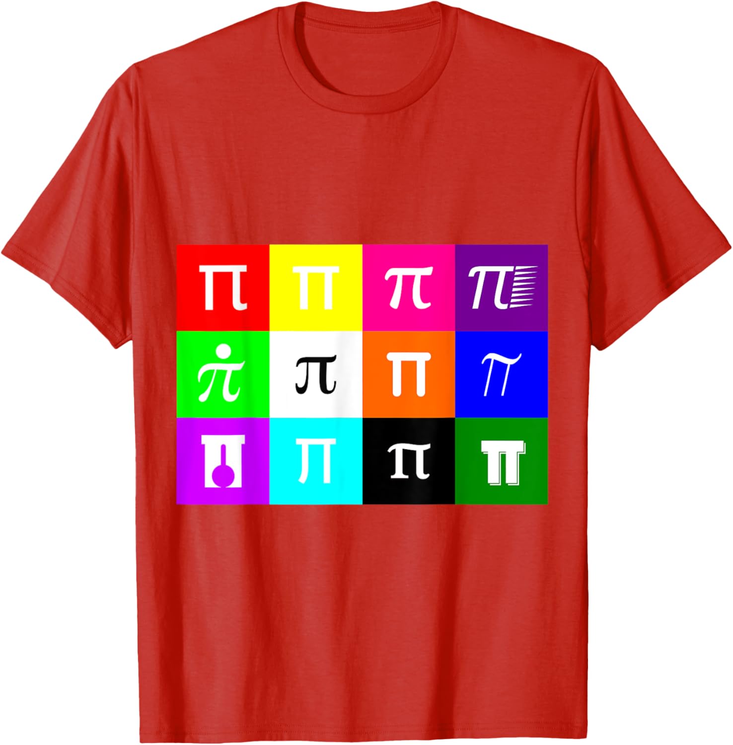 Colorblock Happy Pi Day T-Shirt for Math Geometry Nerds and Geeks - 12