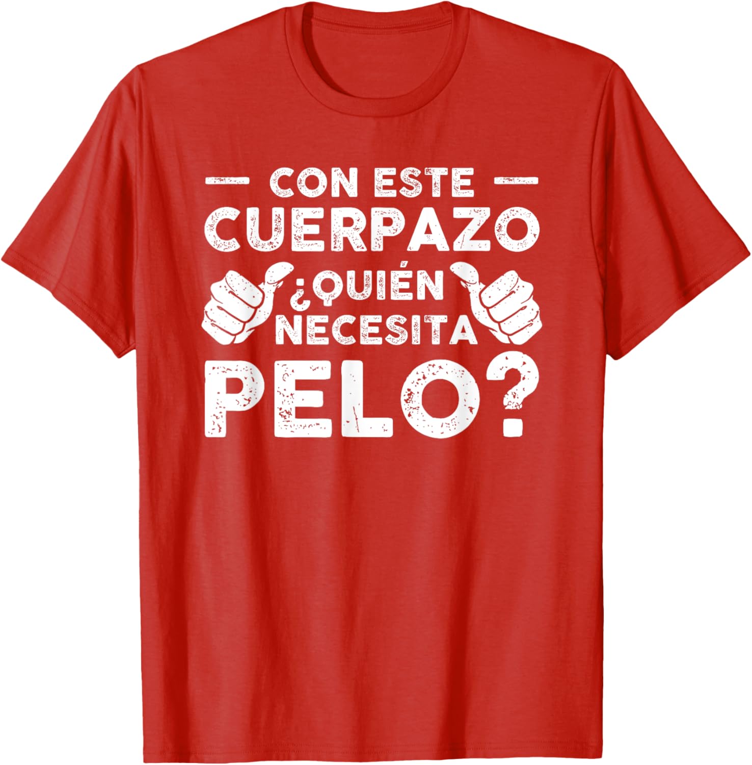 Funny Gift T-Shirt for Bald Friends with Cool Hair Design - 2