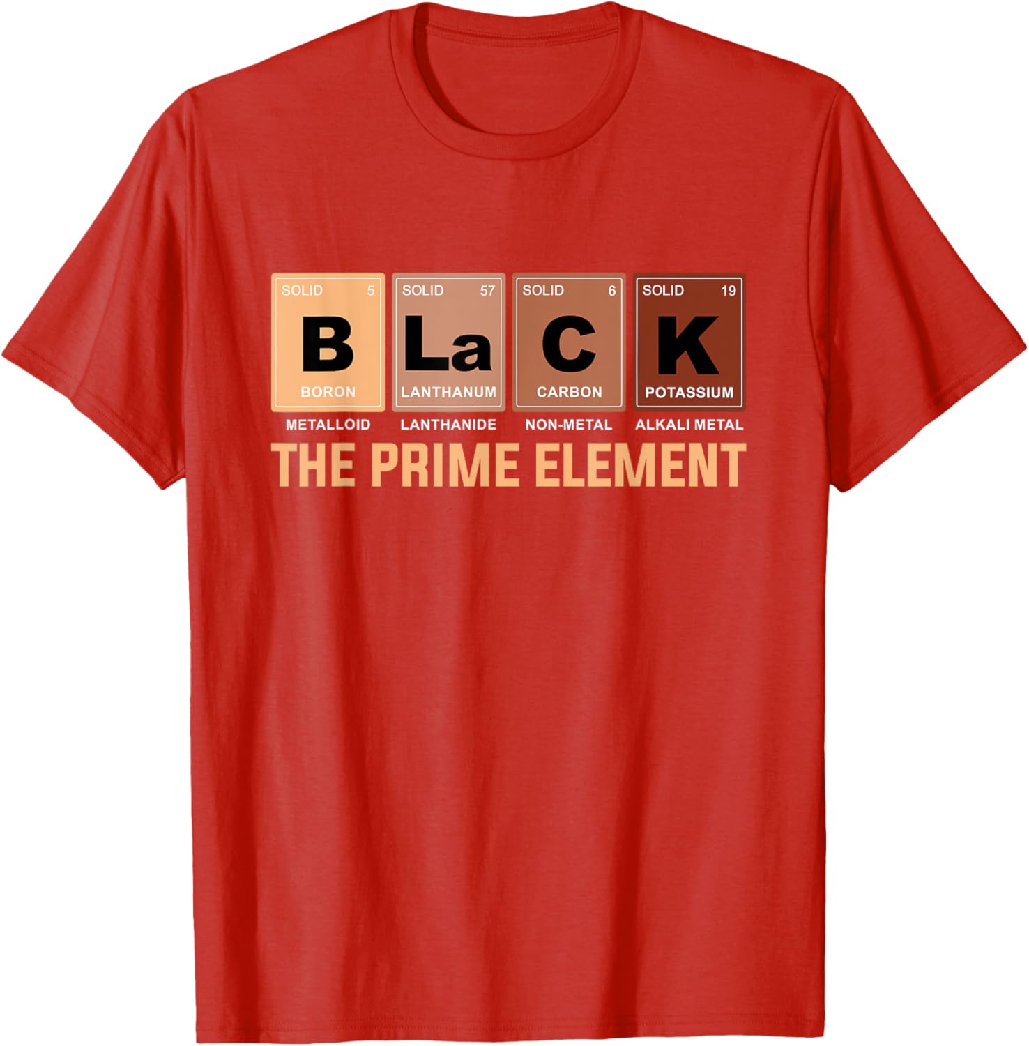 Celebrate Black History Month with the Prime Element Periodic Table T-Shirt - 19