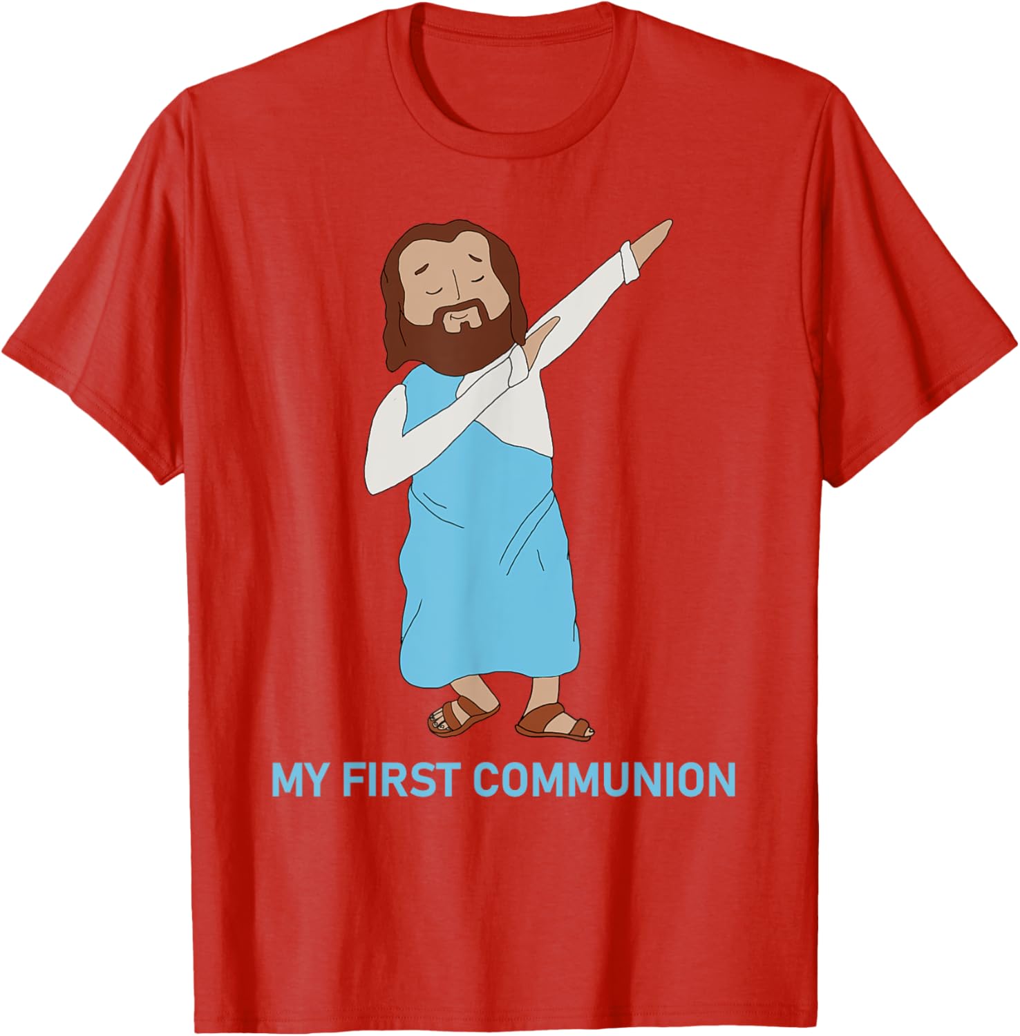 Funny Dabbing Jesus T-Shirt for First Communion - Catholic Gift - 5