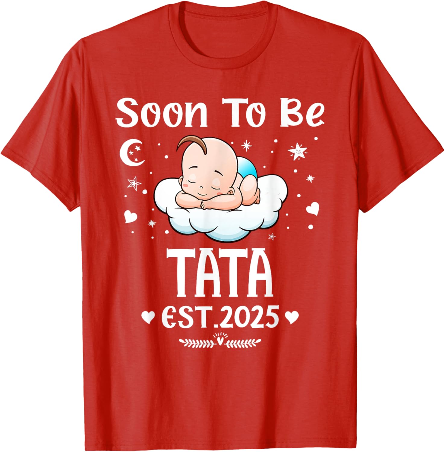 Cute Hearts Father's Day T-Shirt for 2025 by Soon To Be Tata - 18